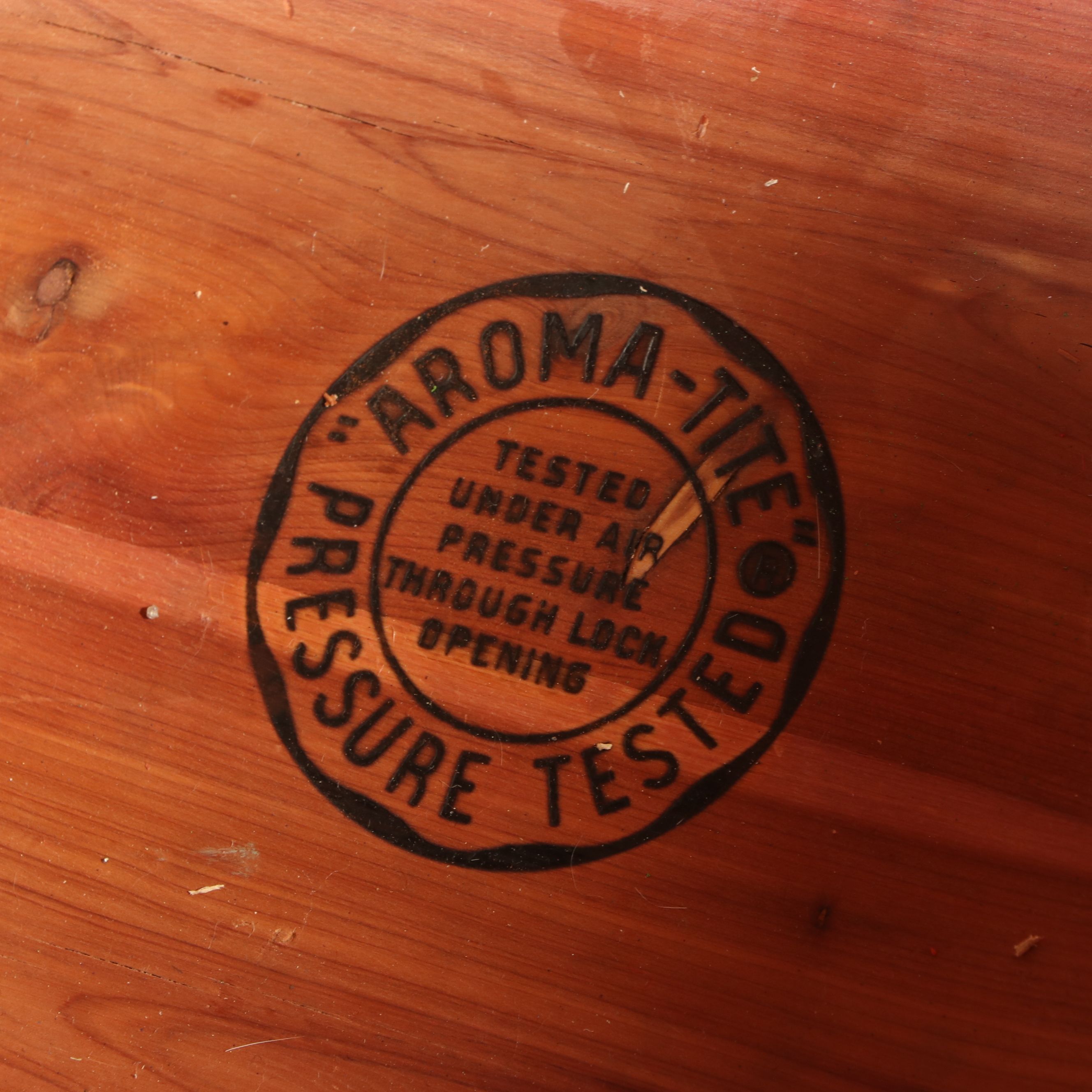 Rustic Style Aroma-Tite Cedar-Lined Dome-Top Trunk, Mid-20th Century