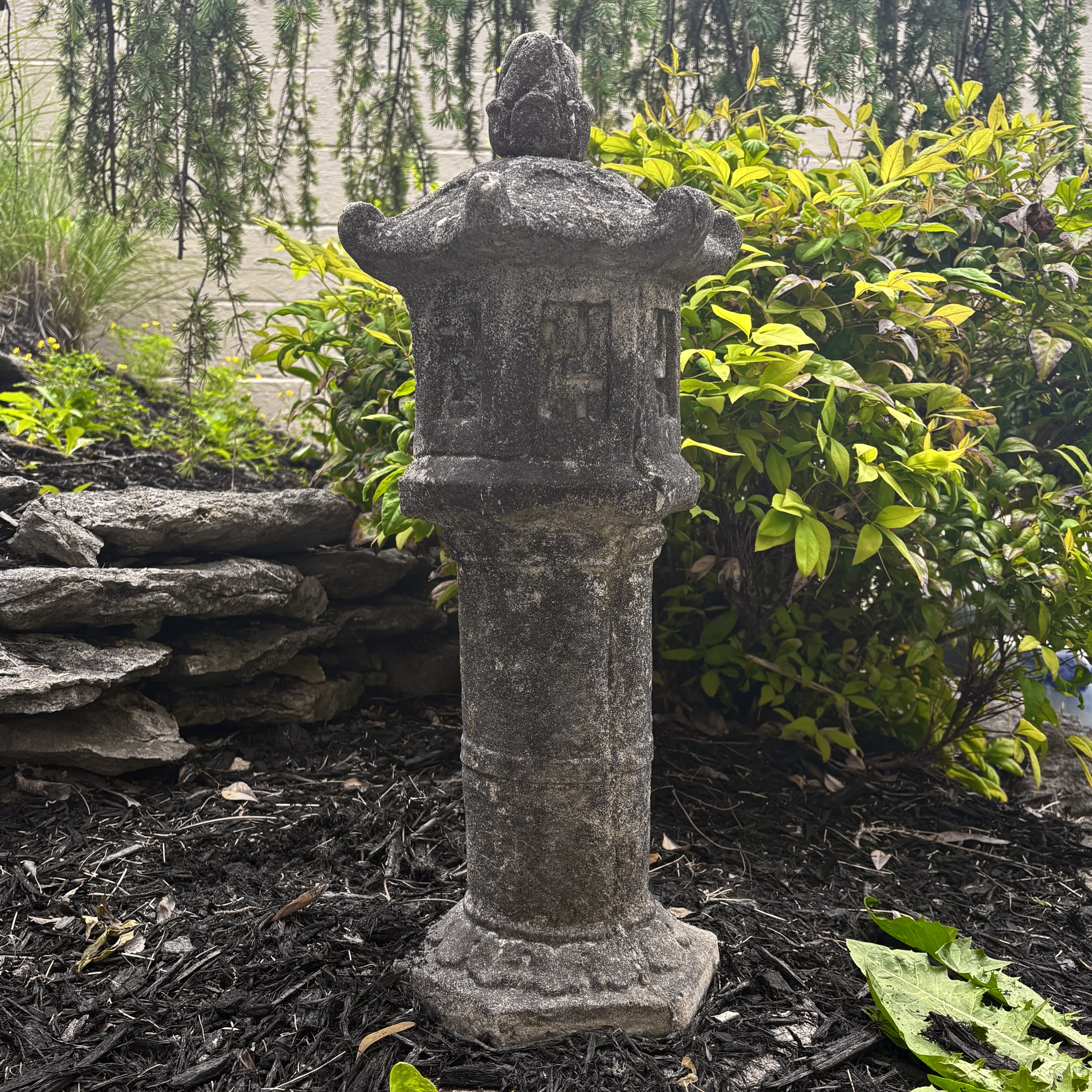 Asian Temple Pergola Concrete Garden Statuary