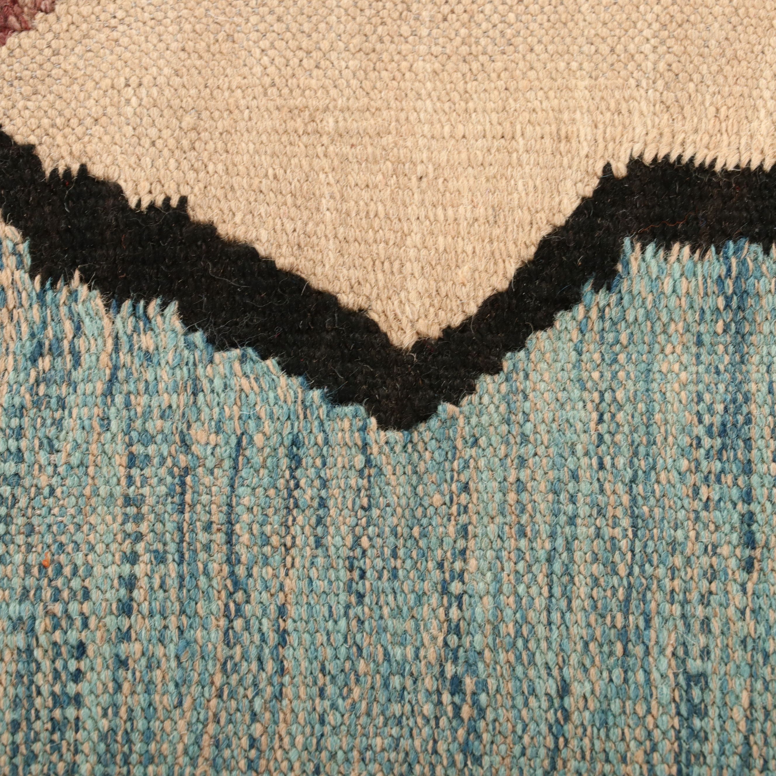 6'4 x 11'7 Handwoven Pakistani Pictorial Kilim Area Rug