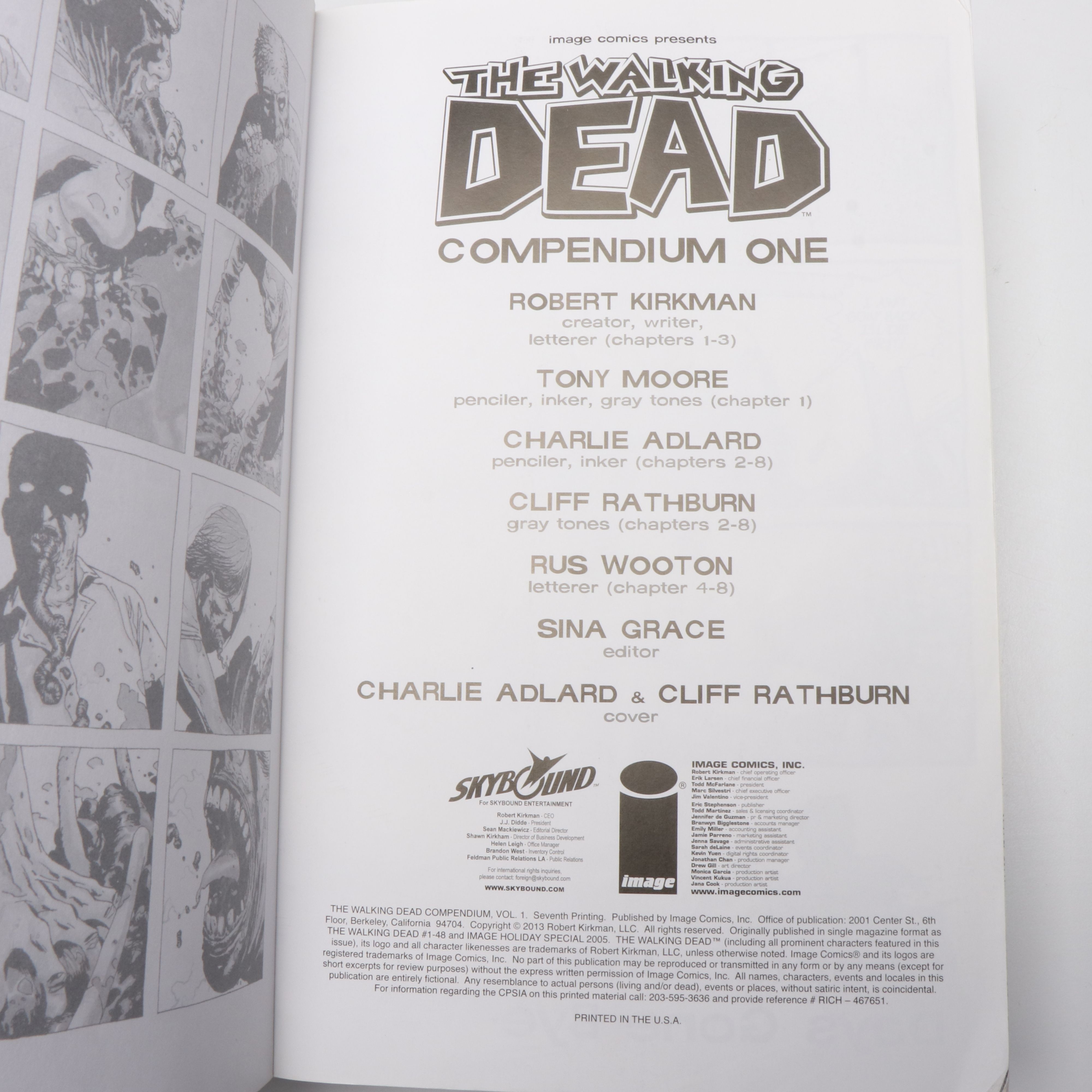 Image Comics "The Walking Dead" Compendia 1–4 by Robert Kirkman