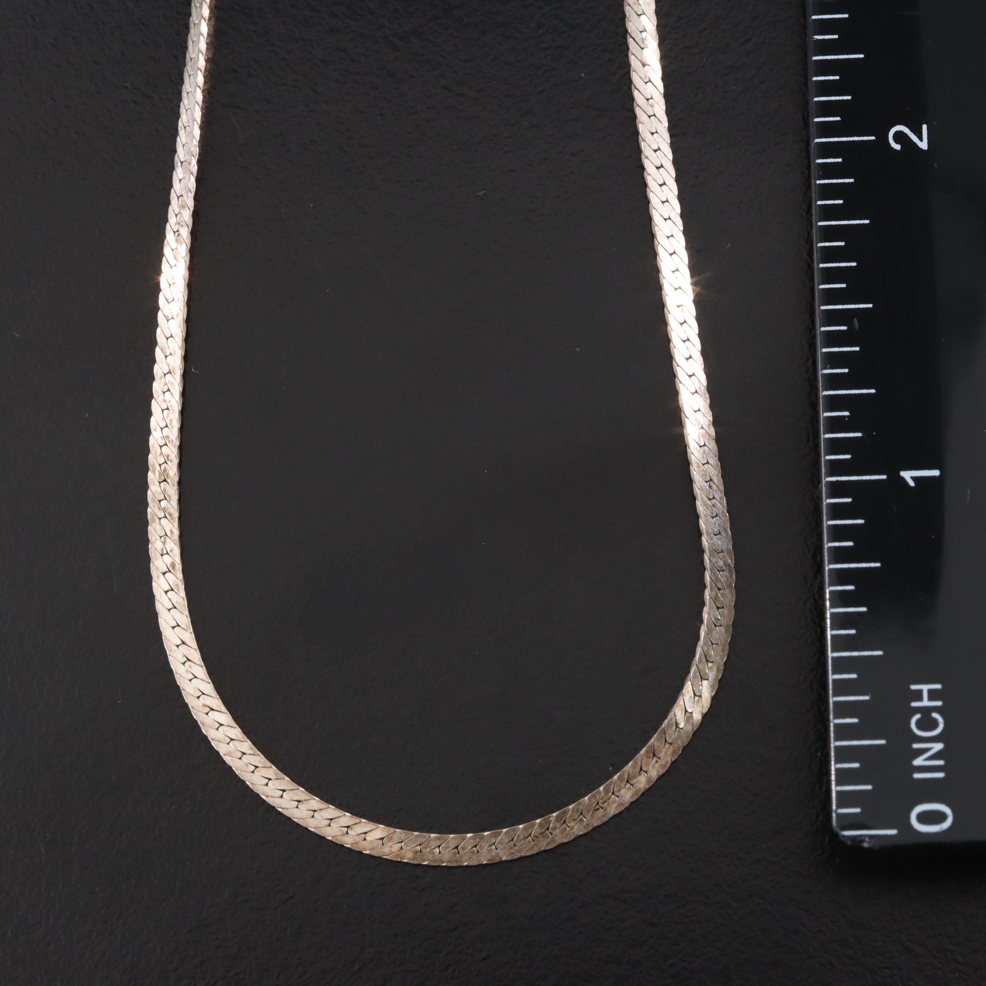 Sterling Herringbone and Box Chain Necklaces