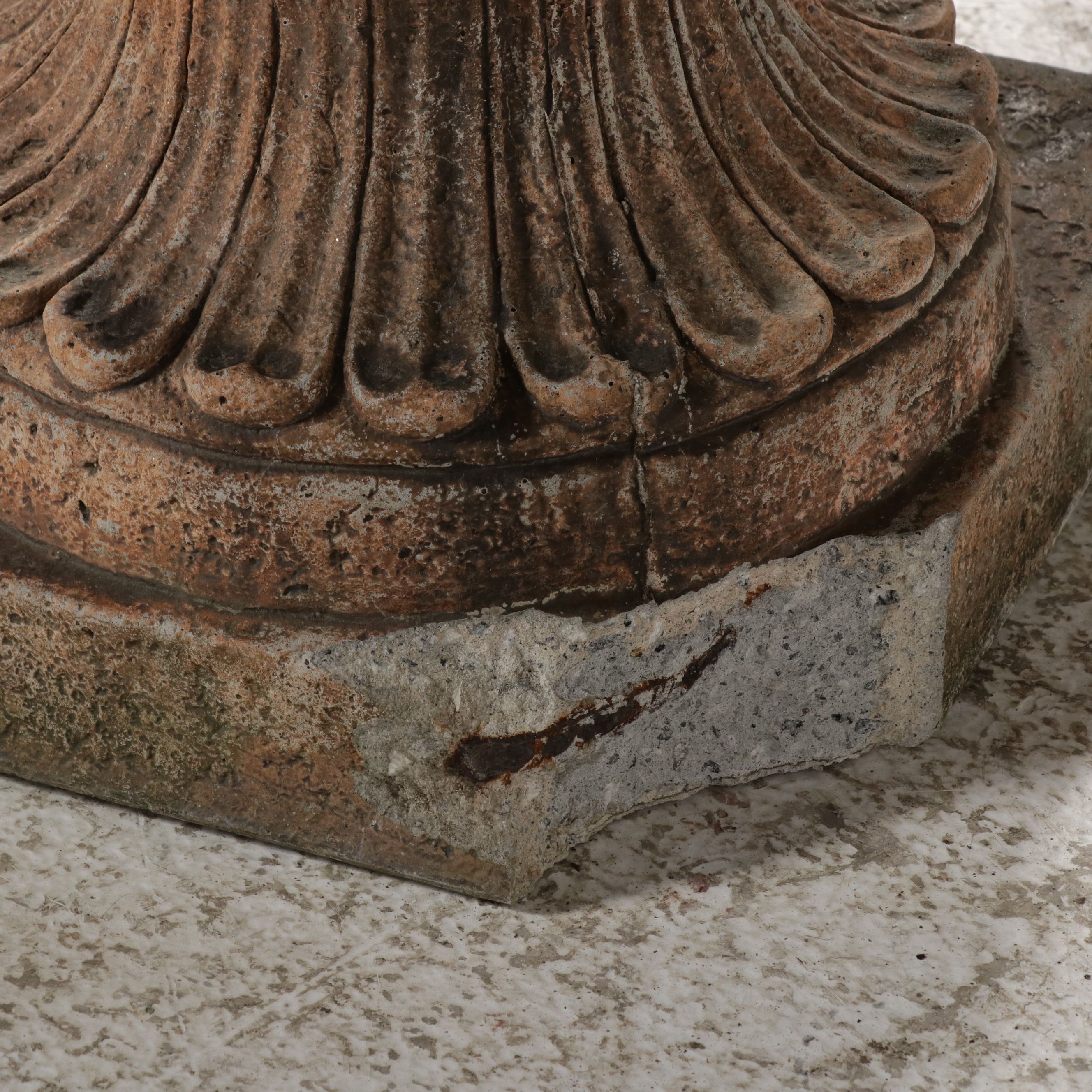 Neoclassical Style Concrete Urn Planter Pair