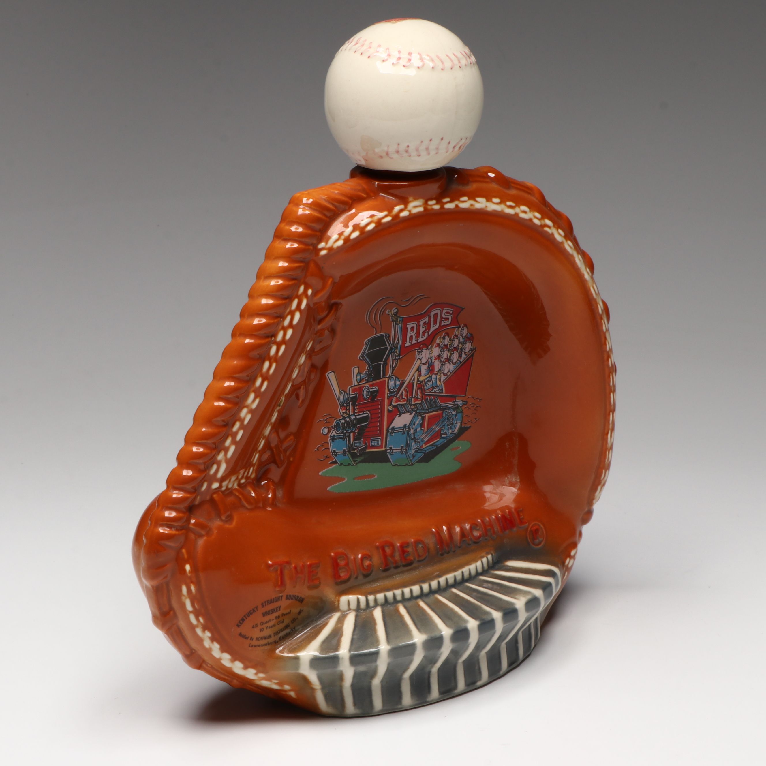 Hoffman Distilling "The Big Red Machine" Cincinnati Reds Decanter, 1973