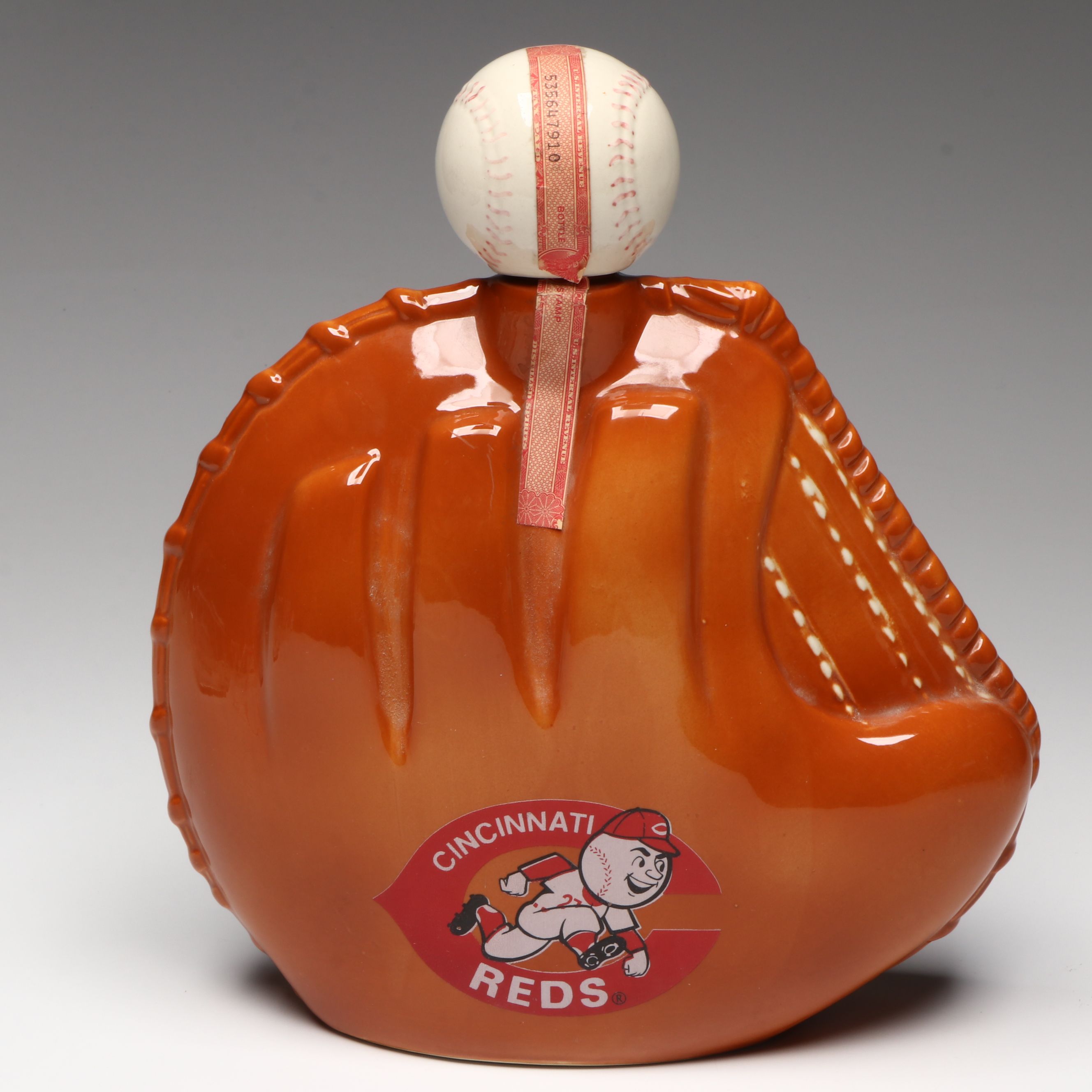 Hoffman Distilling "The Big Red Machine" Cincinnati Reds Decanter, 1973
