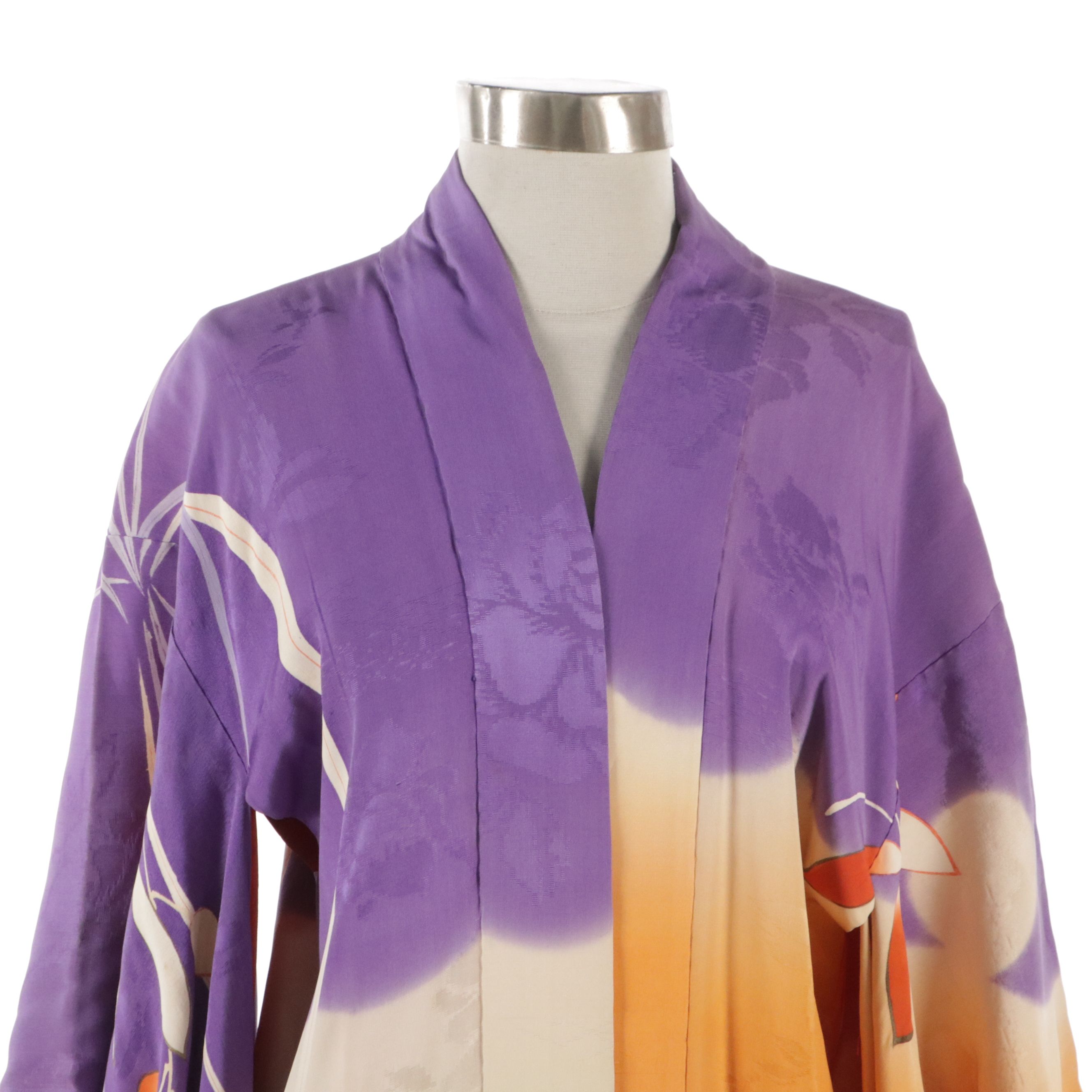 Japanese Dyed Silk Jacquard Haori