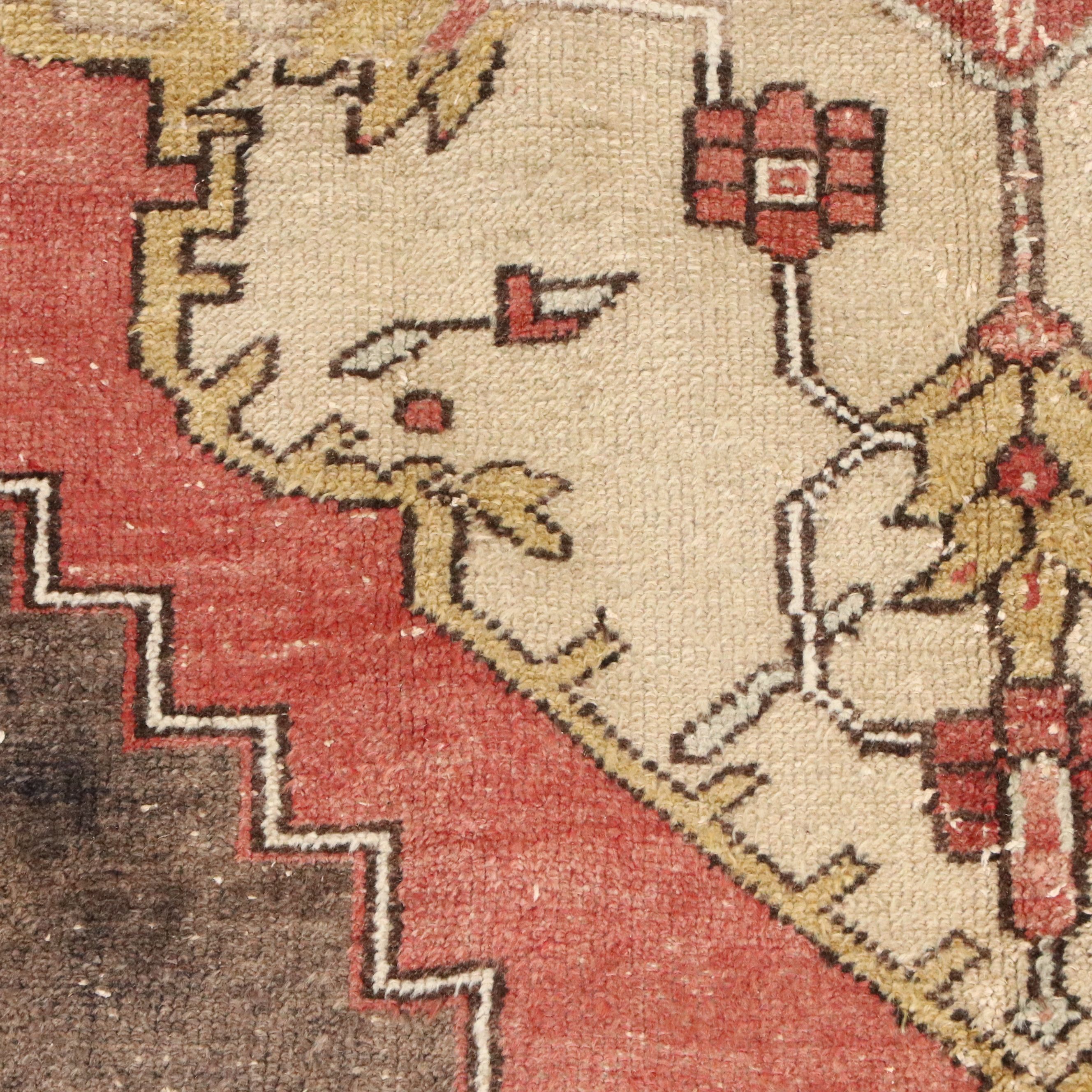 4'6 x 7'9 Hand-Knotted Turkish Oushak Area Rug
