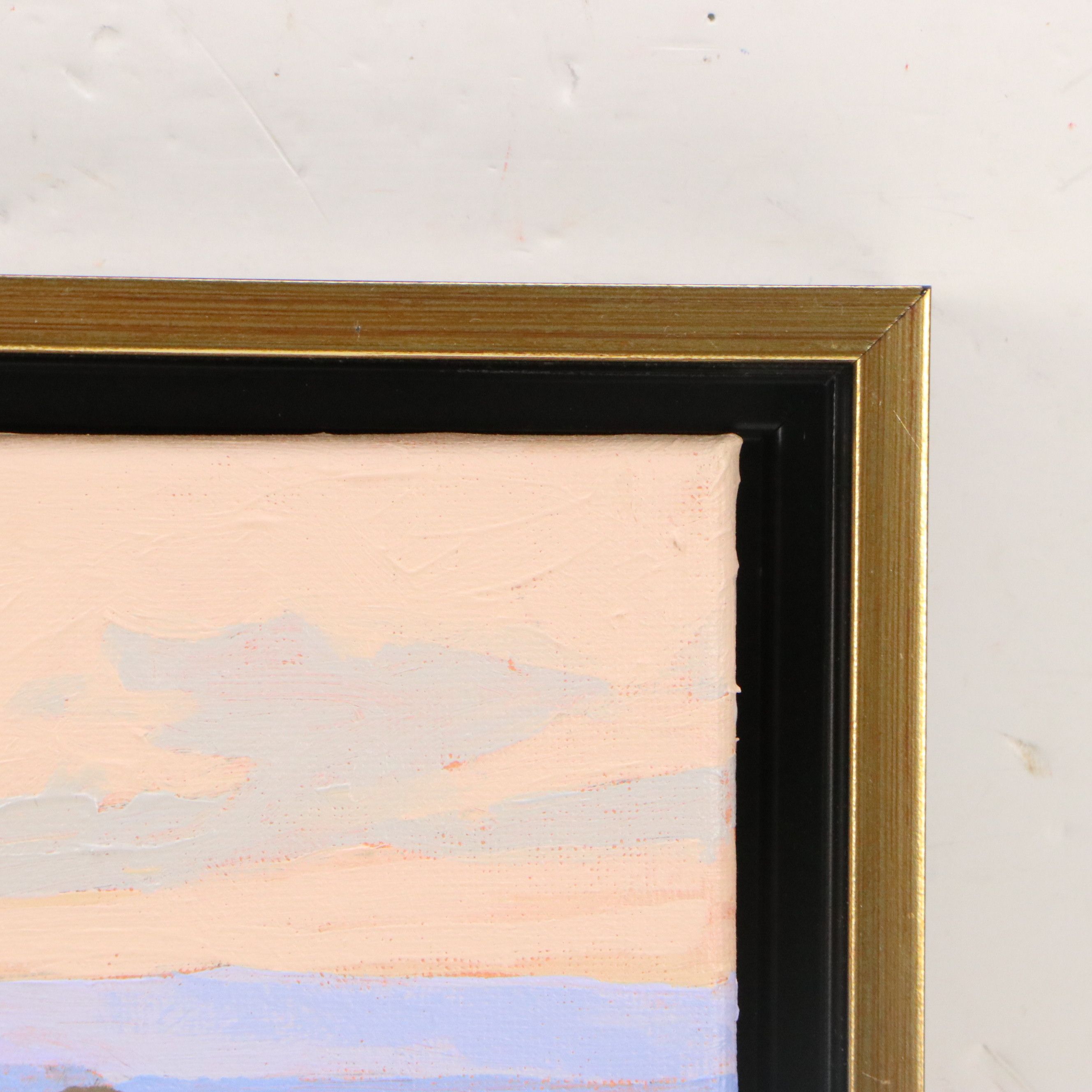 Sarah Brown Landscape Acrylic Painting "Tournesols," 21st Century