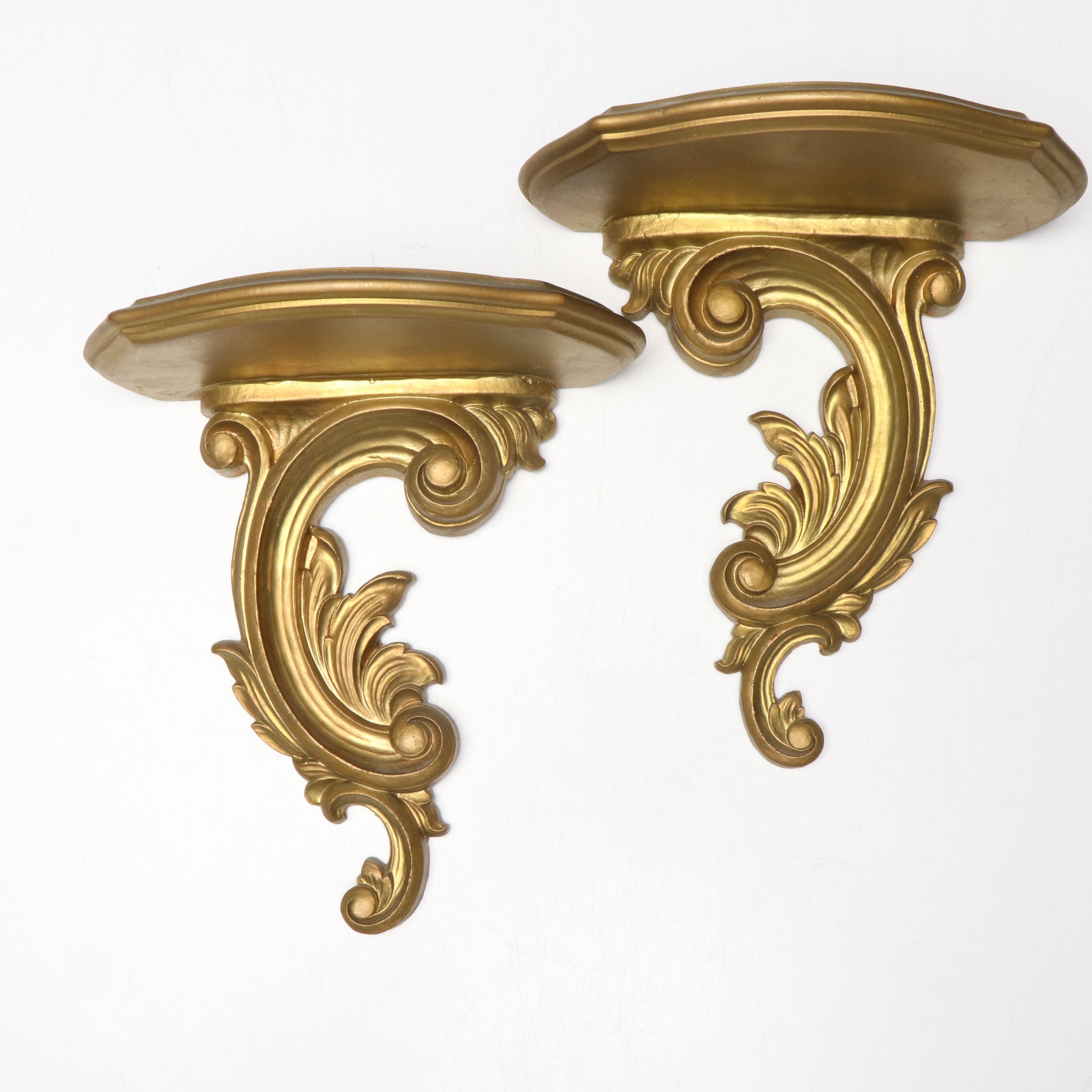 Etched Brass Tray and Candlesticks with New Haven Desk Clock and More