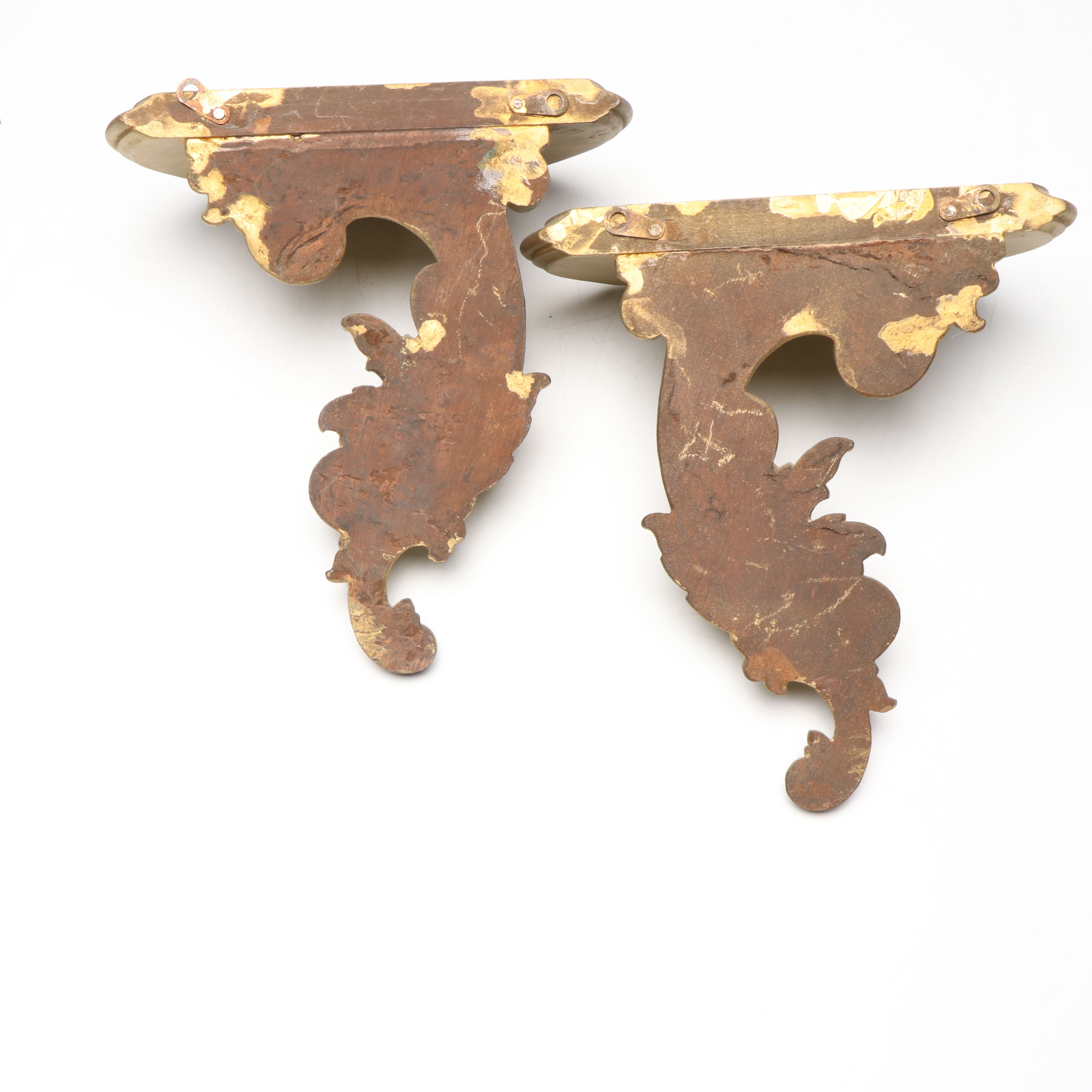 Etched Brass Tray and Candlesticks with New Haven Desk Clock and More