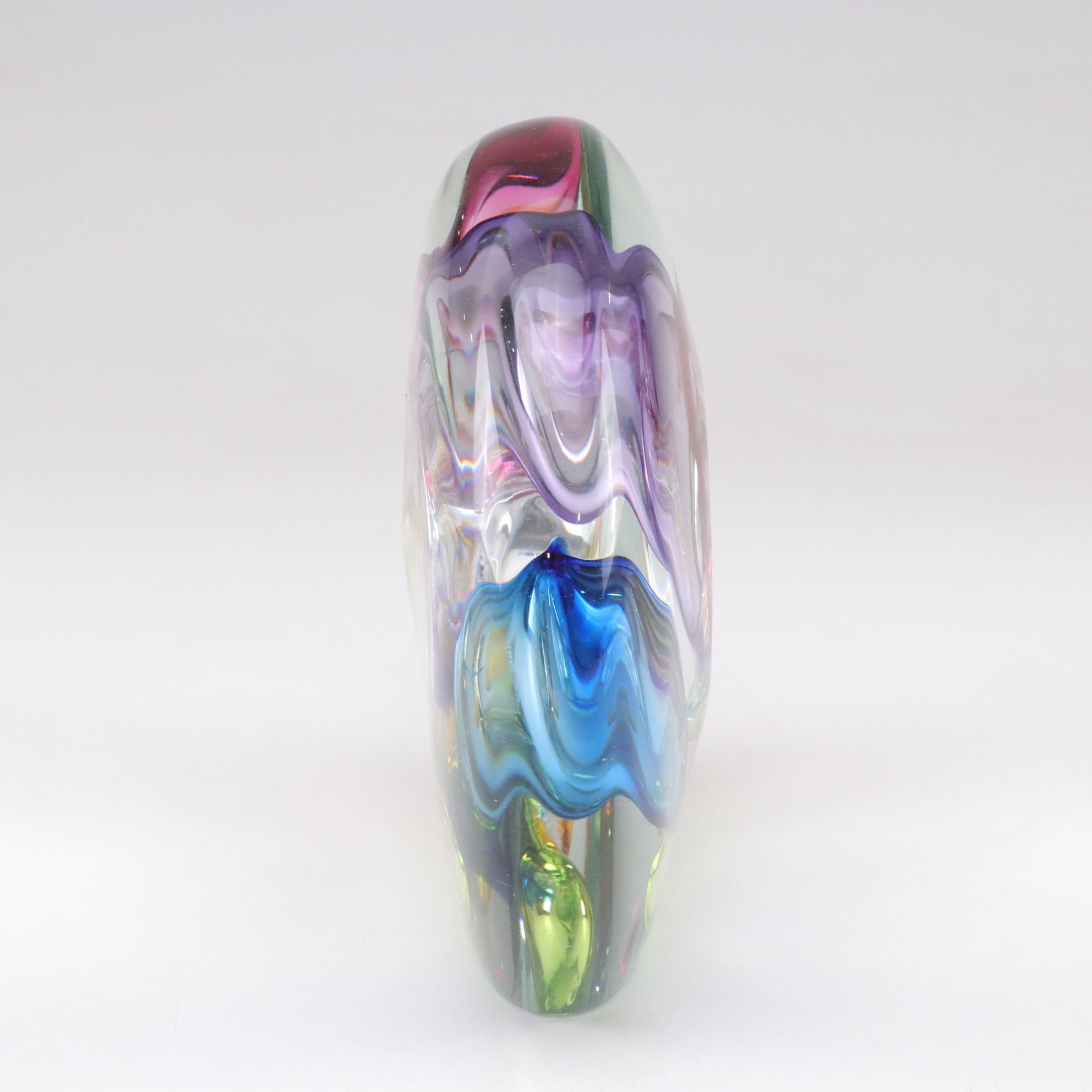 Leon Applebaum Blown Trapped Air Glass Sculpture