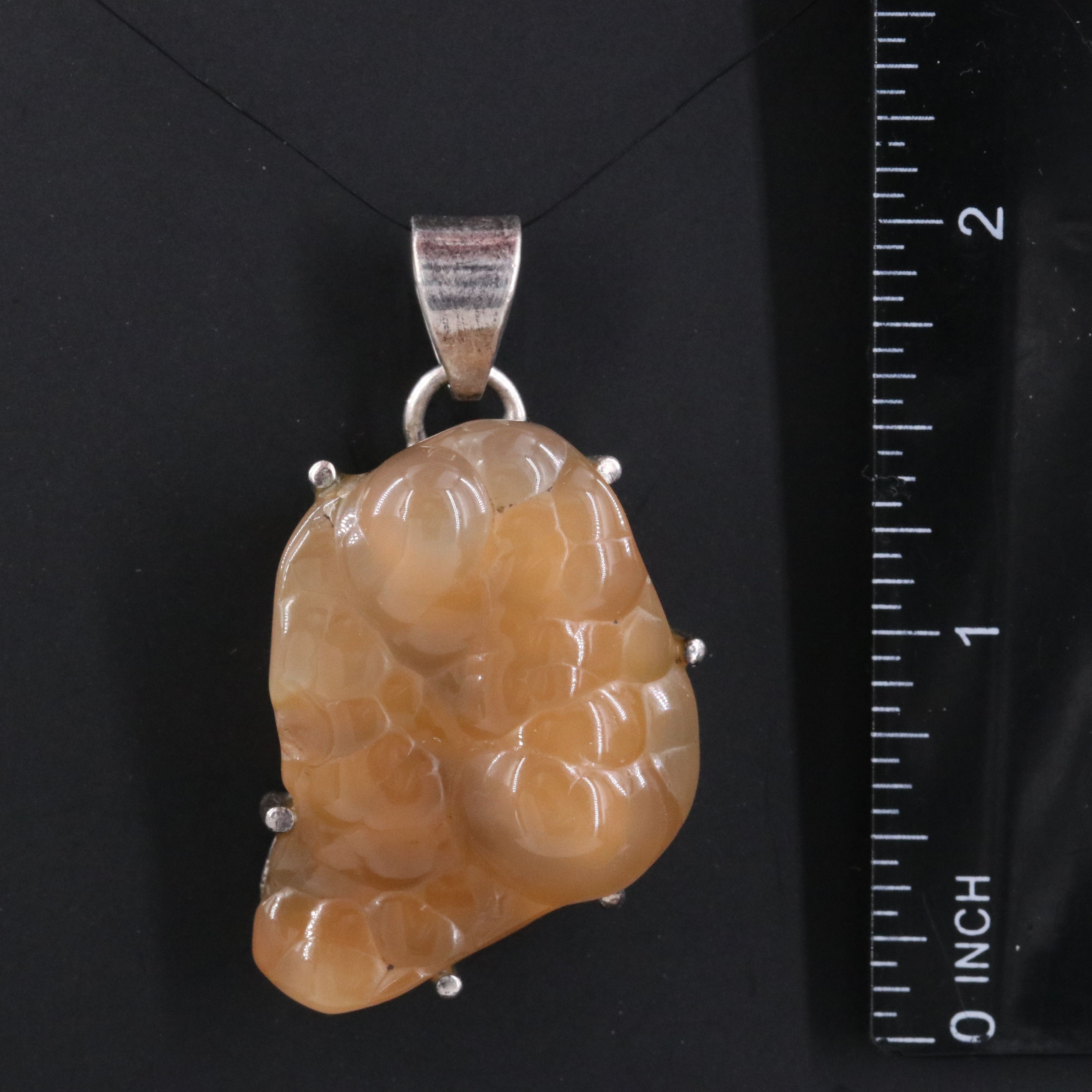 Sterling Botryoidal Chalcedony Pendant