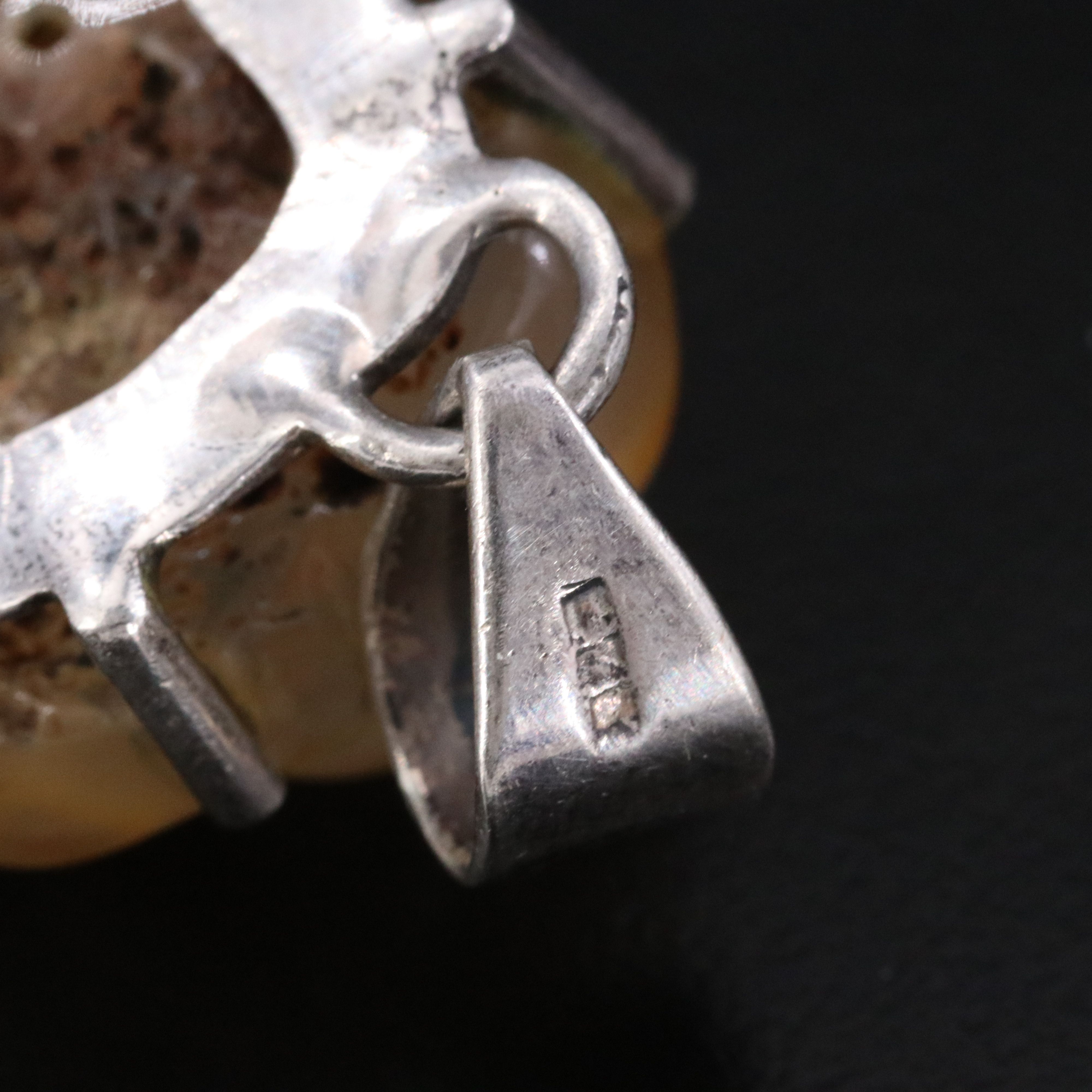 Sterling Botryoidal Chalcedony Pendant
