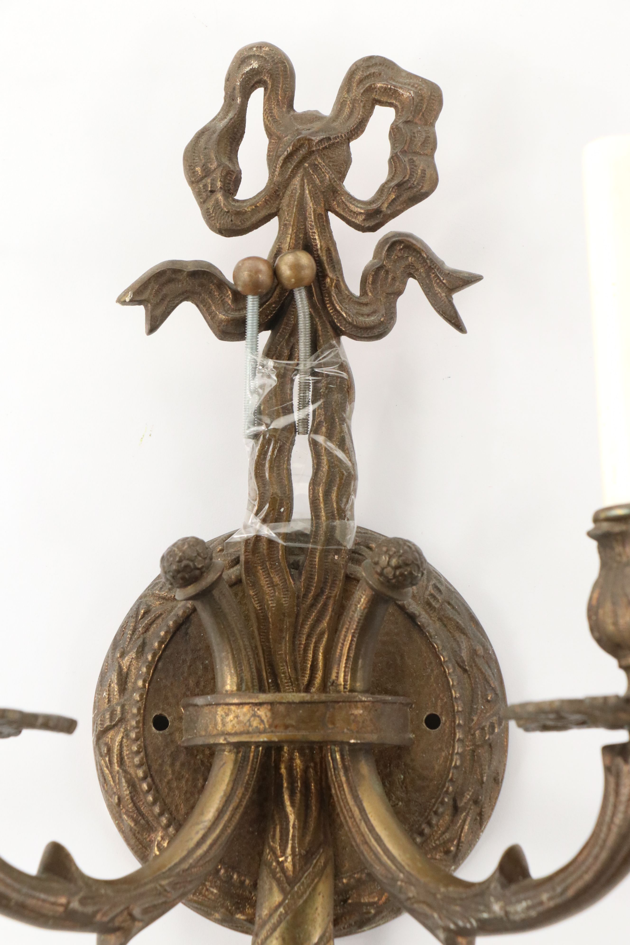 Visual Comfort & Co. "Camille" Antiqued Brass Wall Sconces