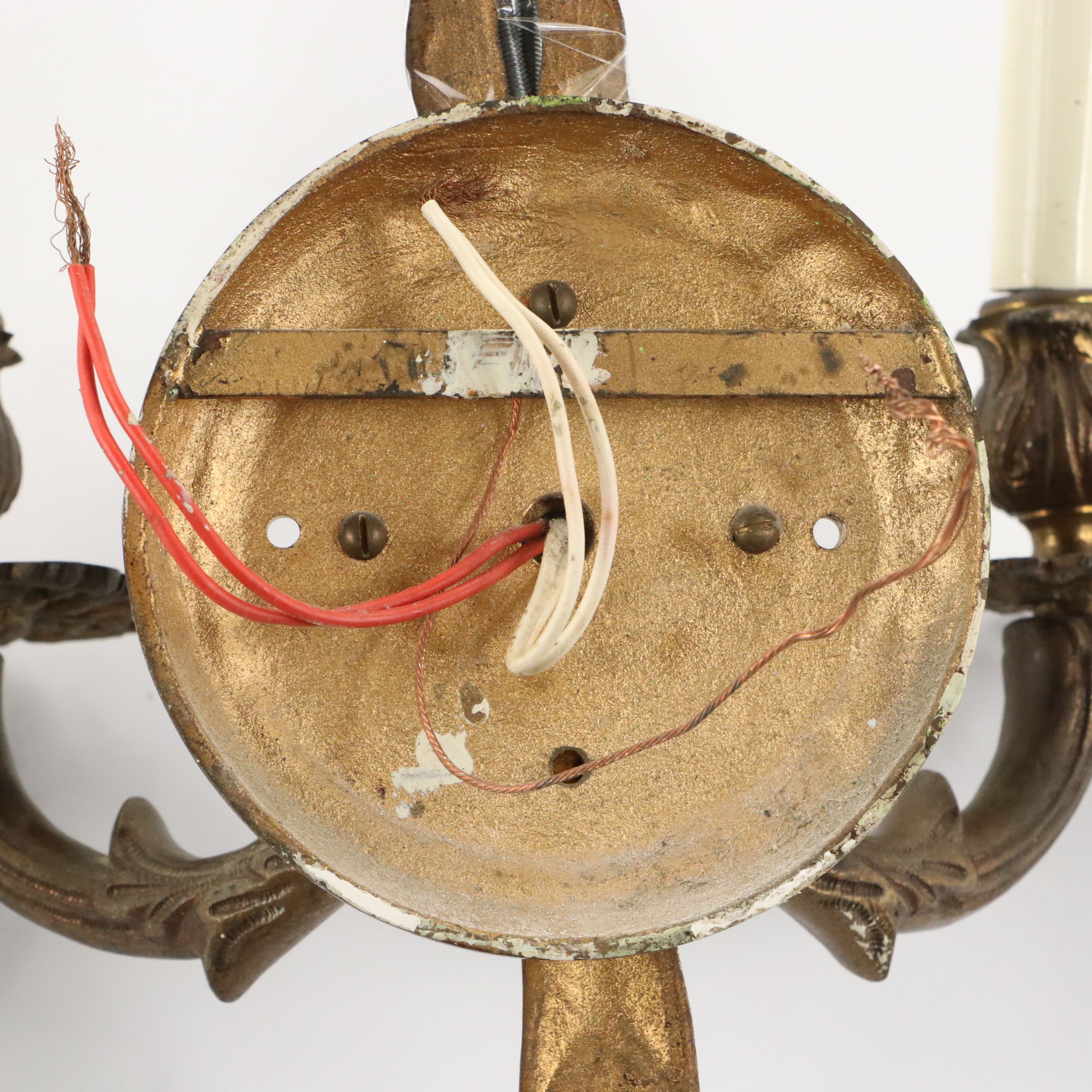 Visual Comfort & Co. "Camille" Antiqued Brass Wall Sconces