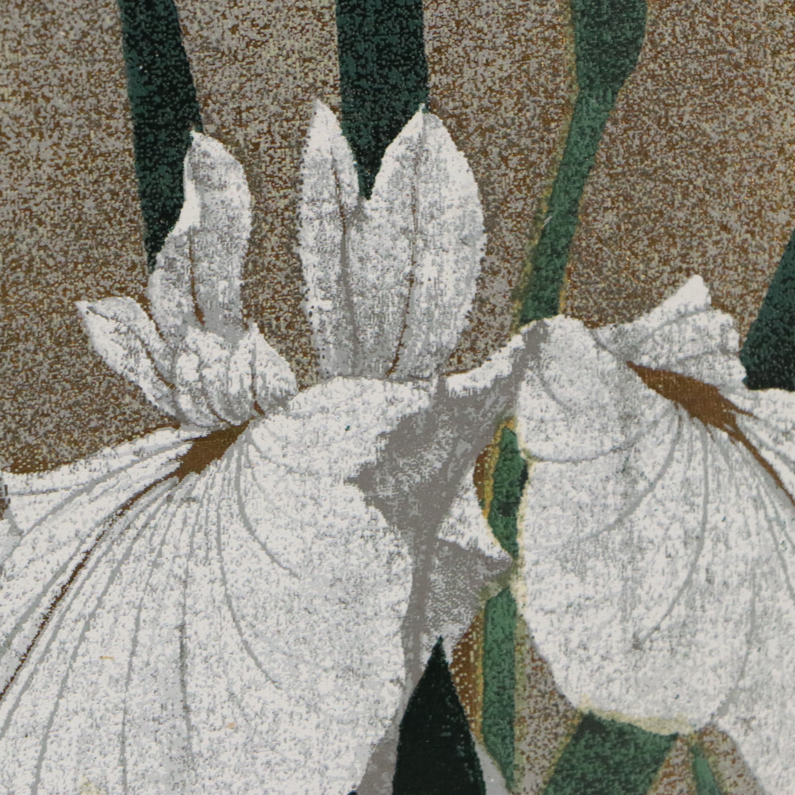 Kazutoshi Sugiura Screenprint of Iris, 1980