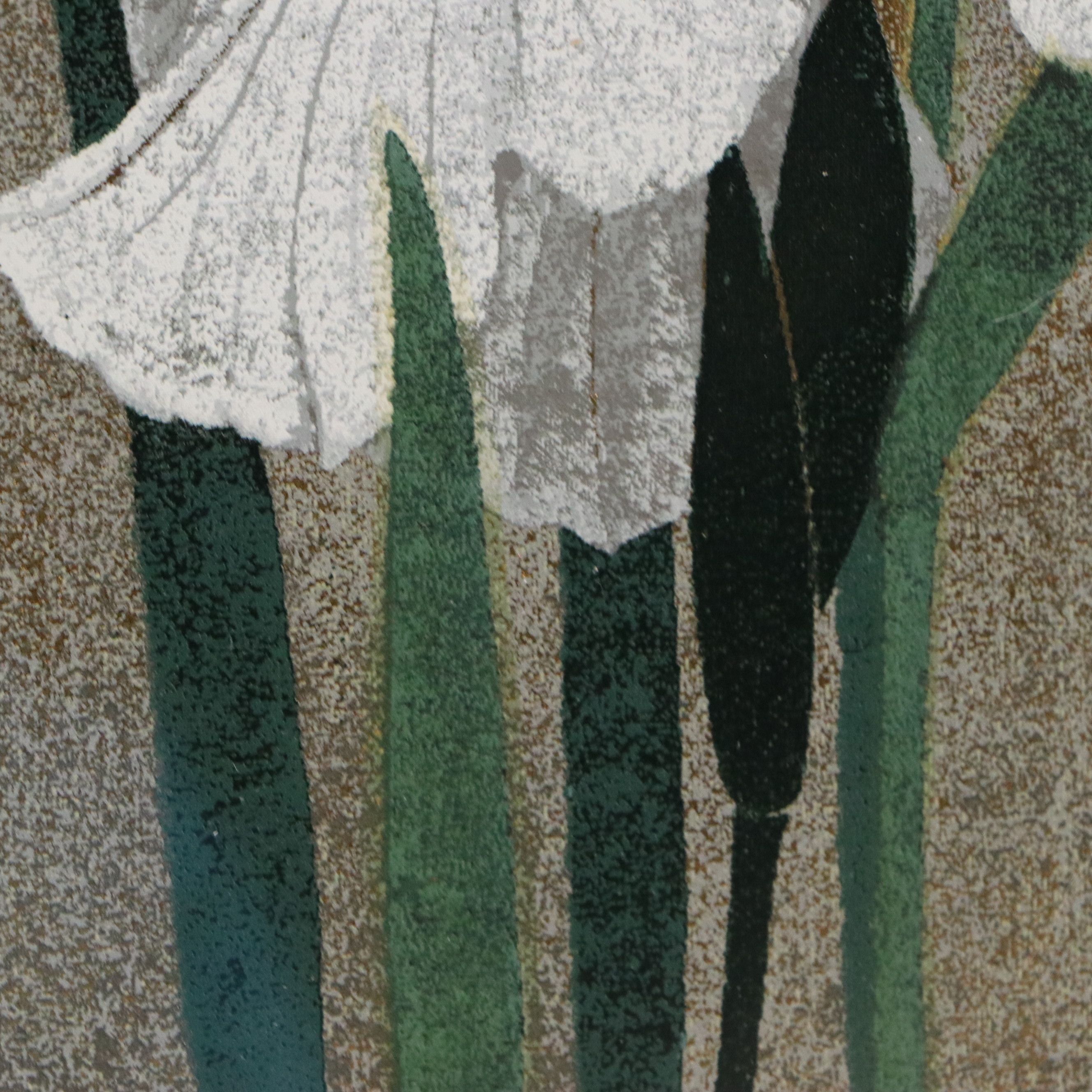 Kazutoshi Sugiura Screenprint of Iris, 1980