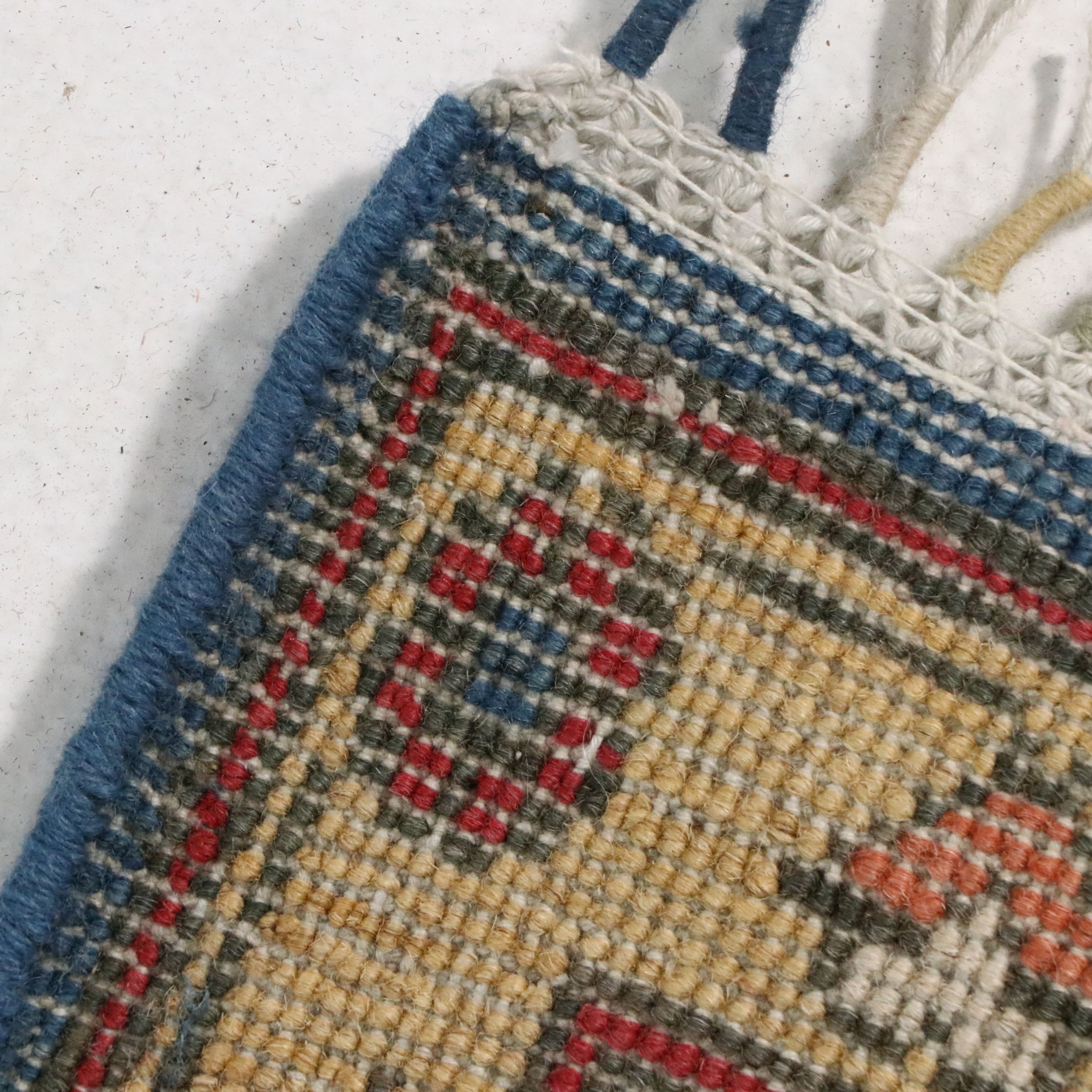 4' x 6'1 Hand-Knotted Afghan Pictorial Area Rug