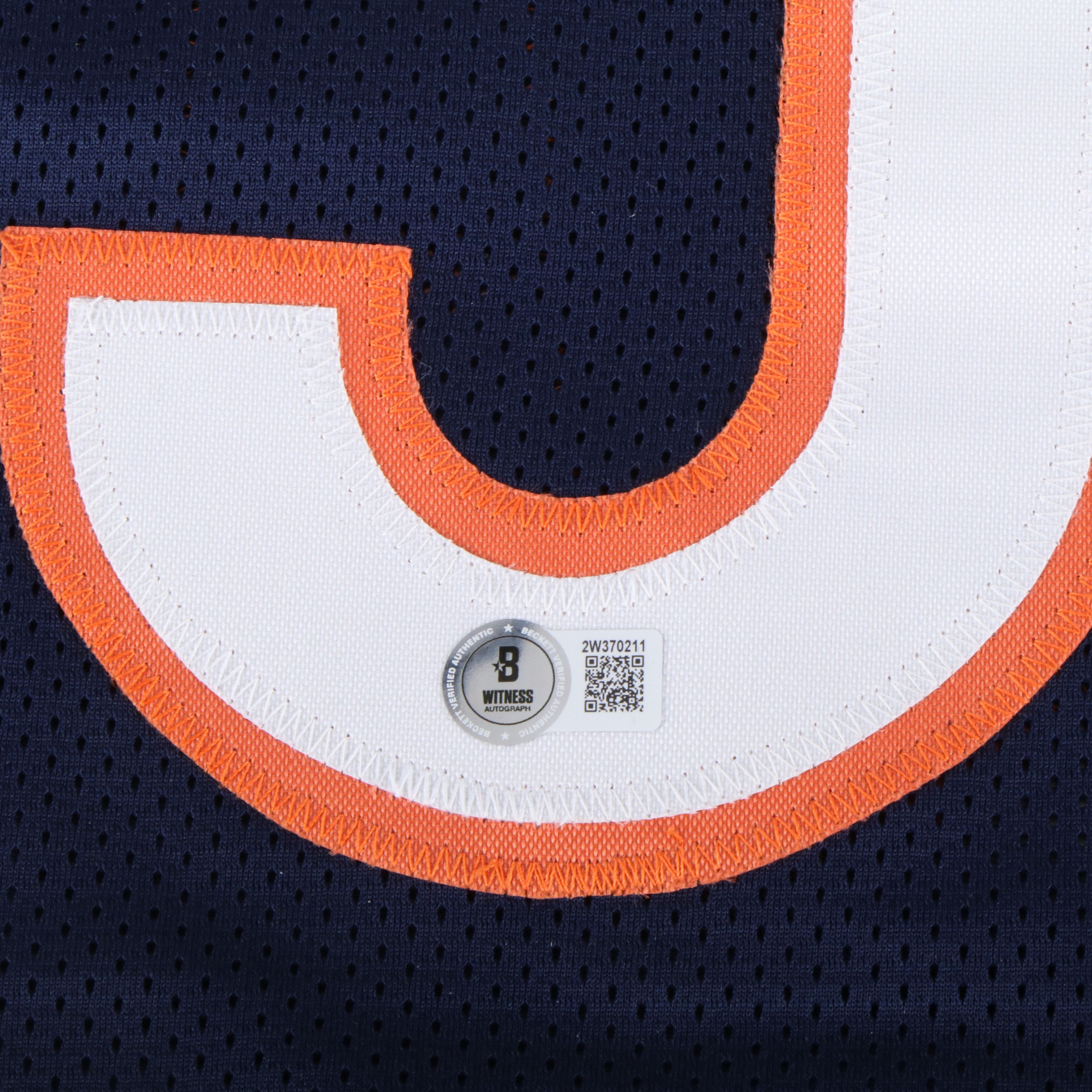 Mike Singletary Signed Chicago Bears Football Jersey, Beckett