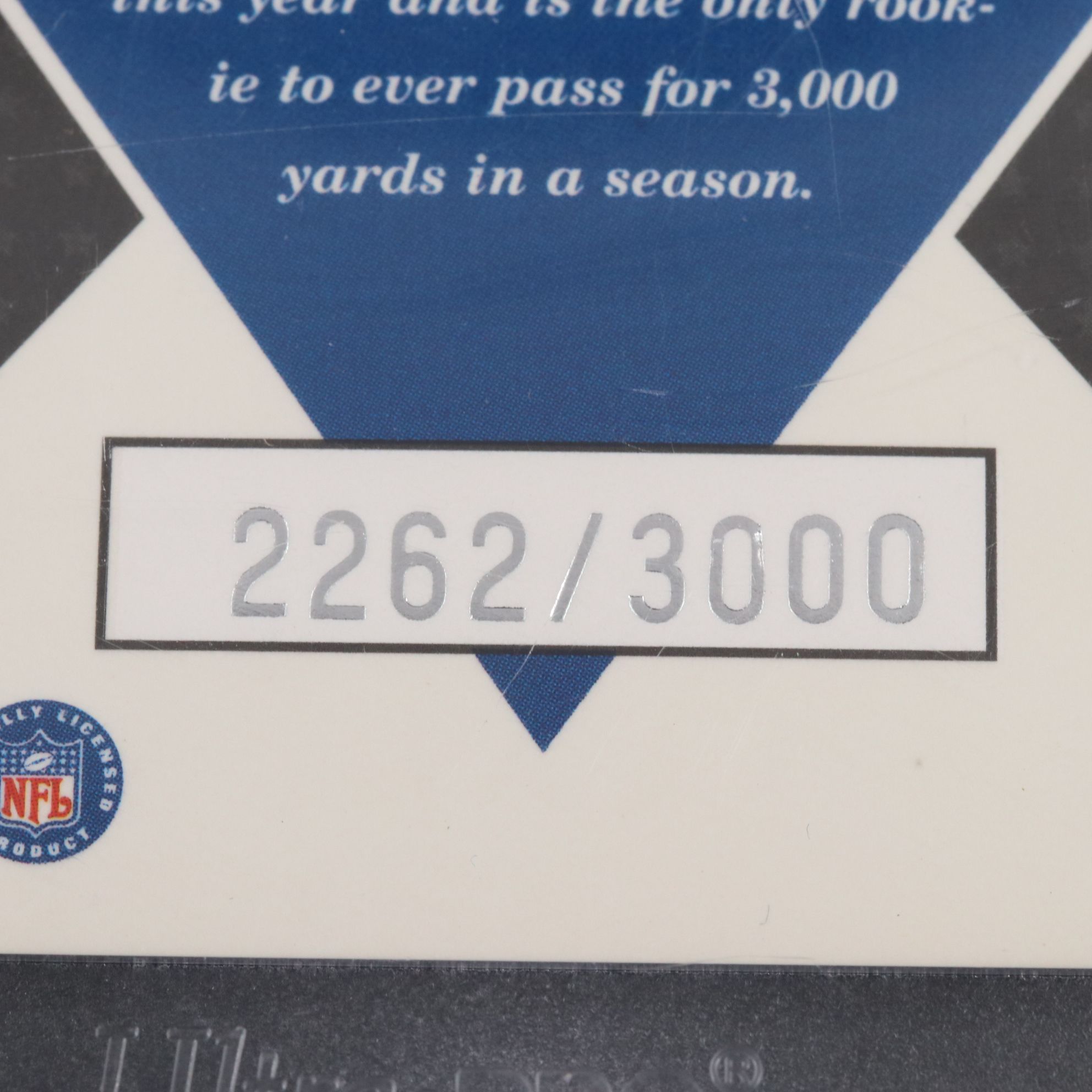 1998 Collector’s Edge Masters Peyton Manning Rookie Card No. 2262/3000