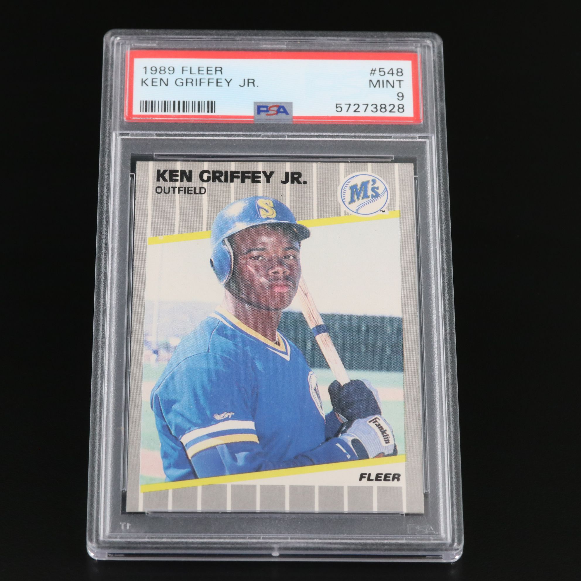 graded ken griffey jr rookie card Amazon.com: Ken Griffey Jr. Graded PSA 9 MINT (Baseball Card) 1989 Topps  Traded