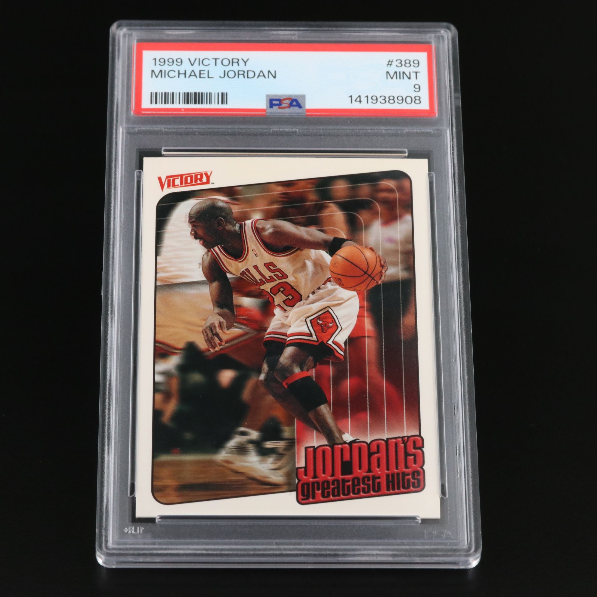 1999 Victory Michael Jordan Chicago Bulls Basketball Card Graded PSA 9