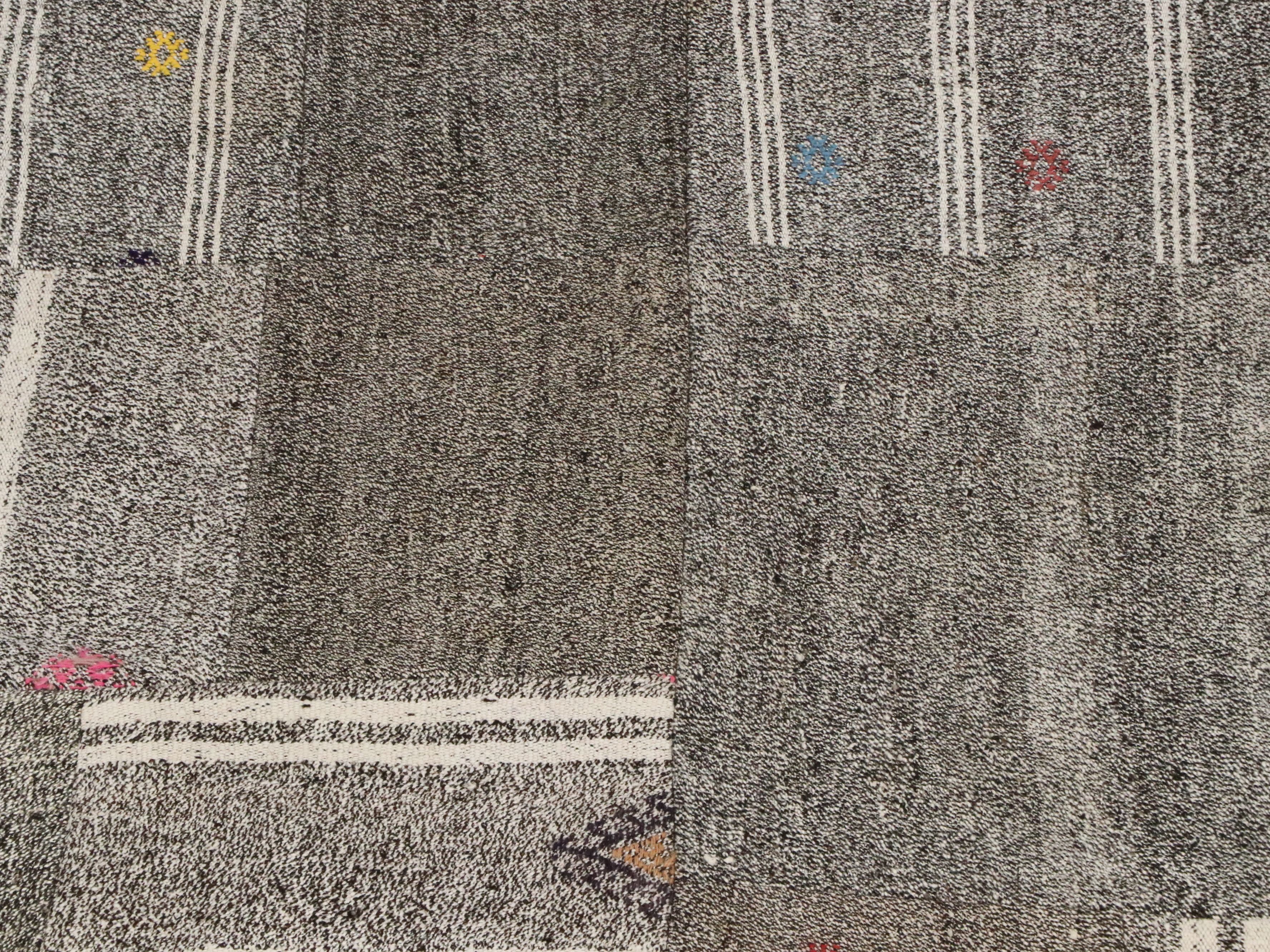 9'9 x 13' Handmade Turkish Patchwork Room Sized Rug