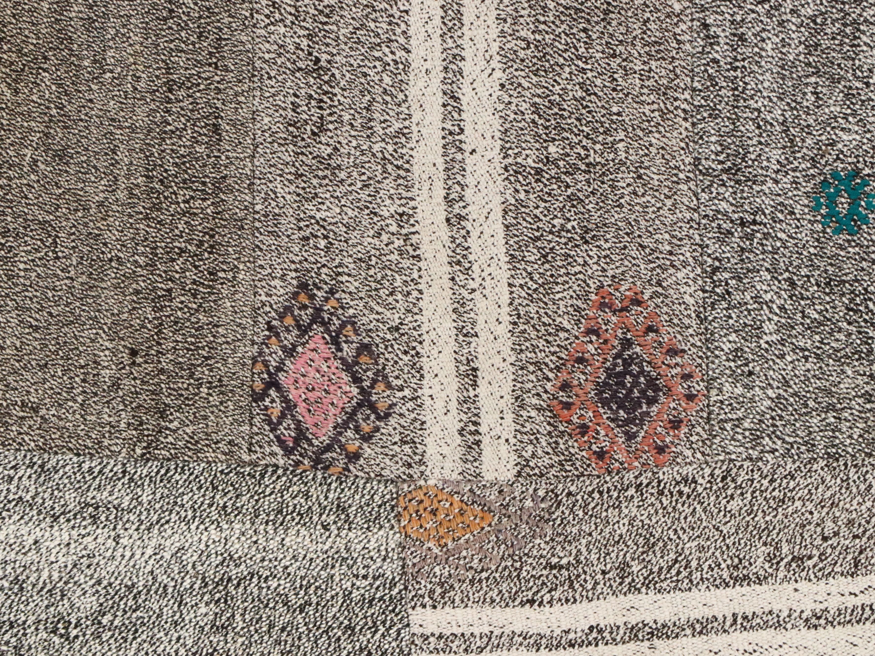 9'9 x 13' Handmade Turkish Patchwork Room Sized Rug