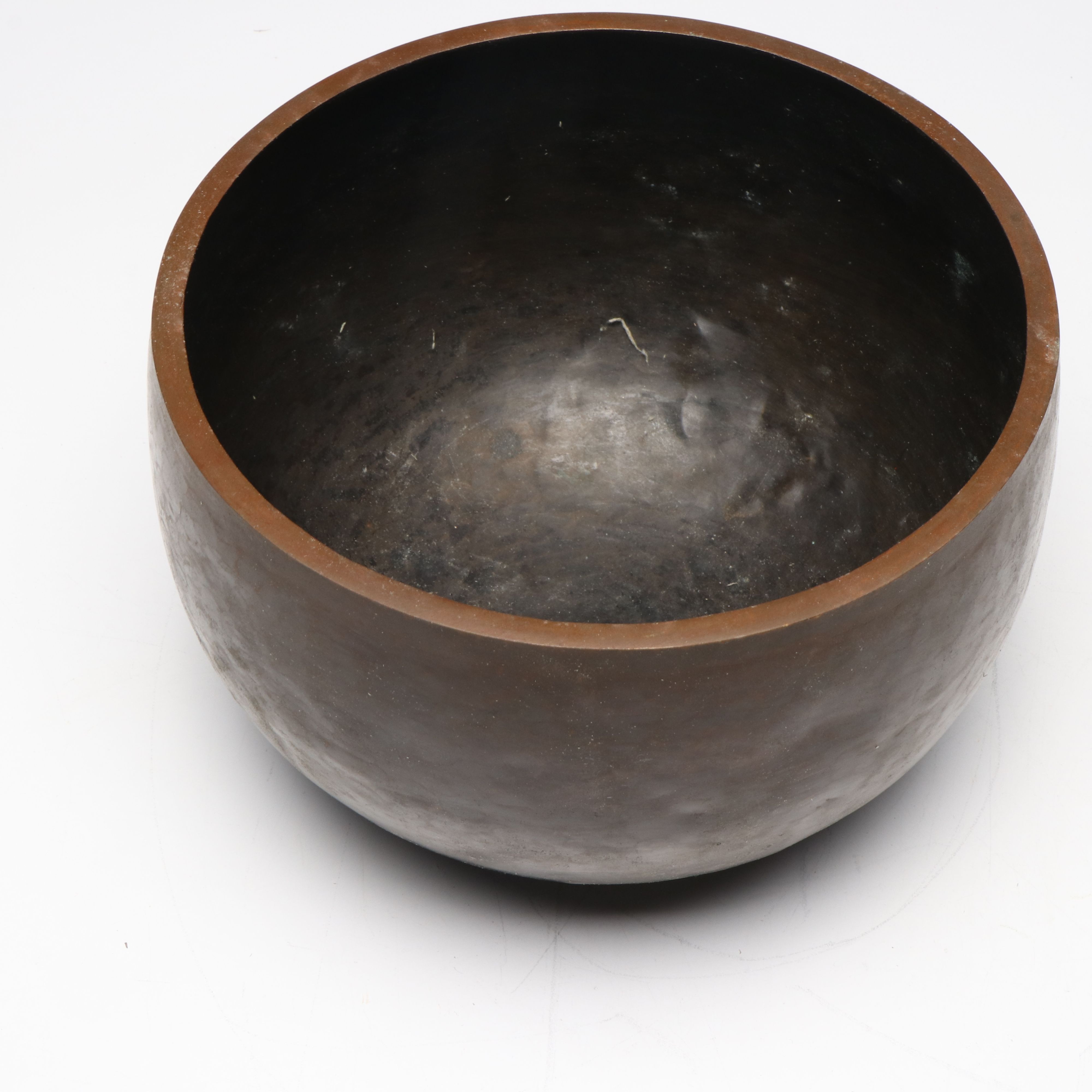 Tibetan Hammered Metal Singing Bowl with Mallet