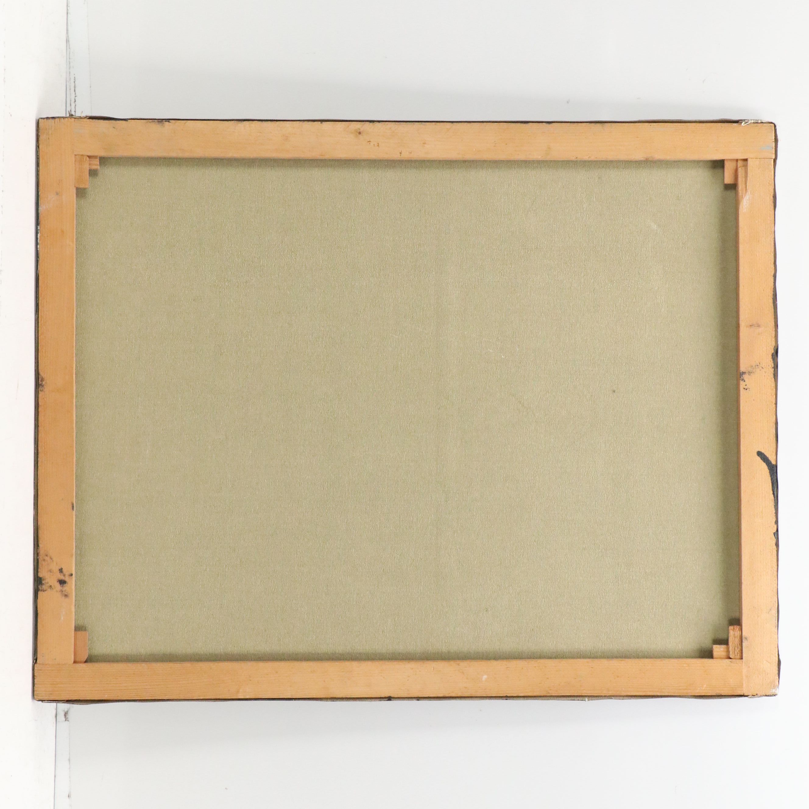Geometric Abstract Oil Painting, Late 20th Century