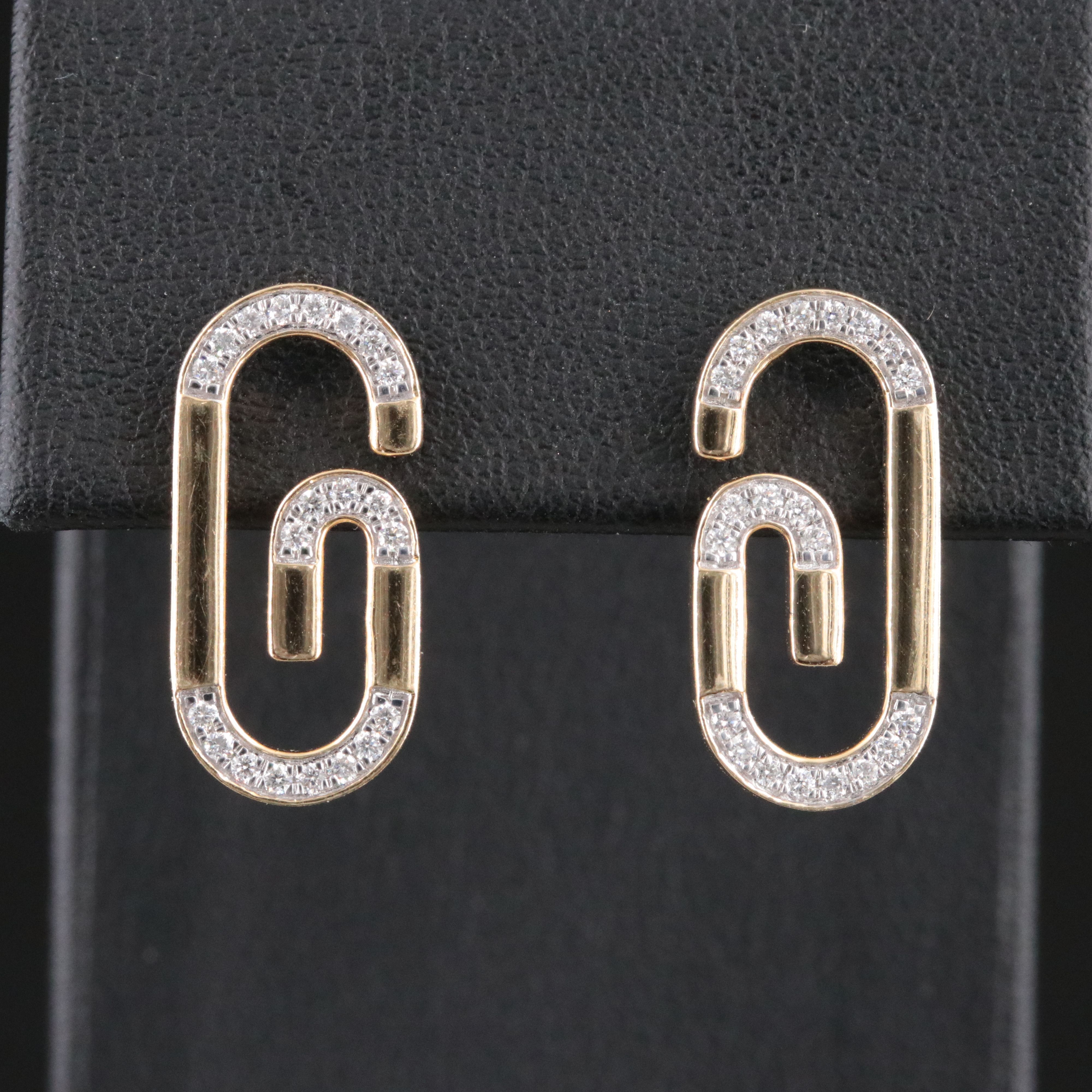 14K 0.27 CTW Lab Grown Diamond Drop Earrings