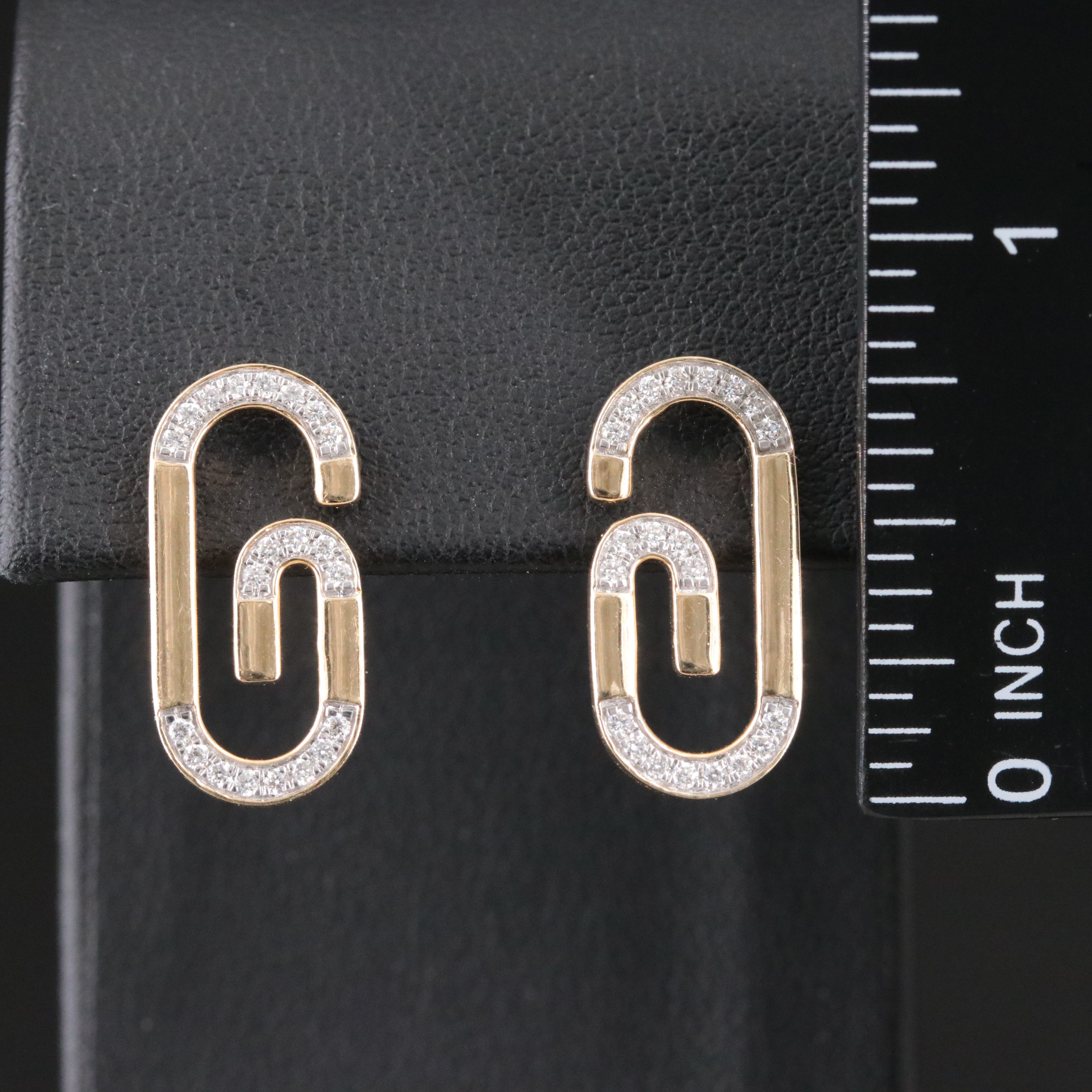 14K 0.27 CTW Lab Grown Diamond Drop Earrings