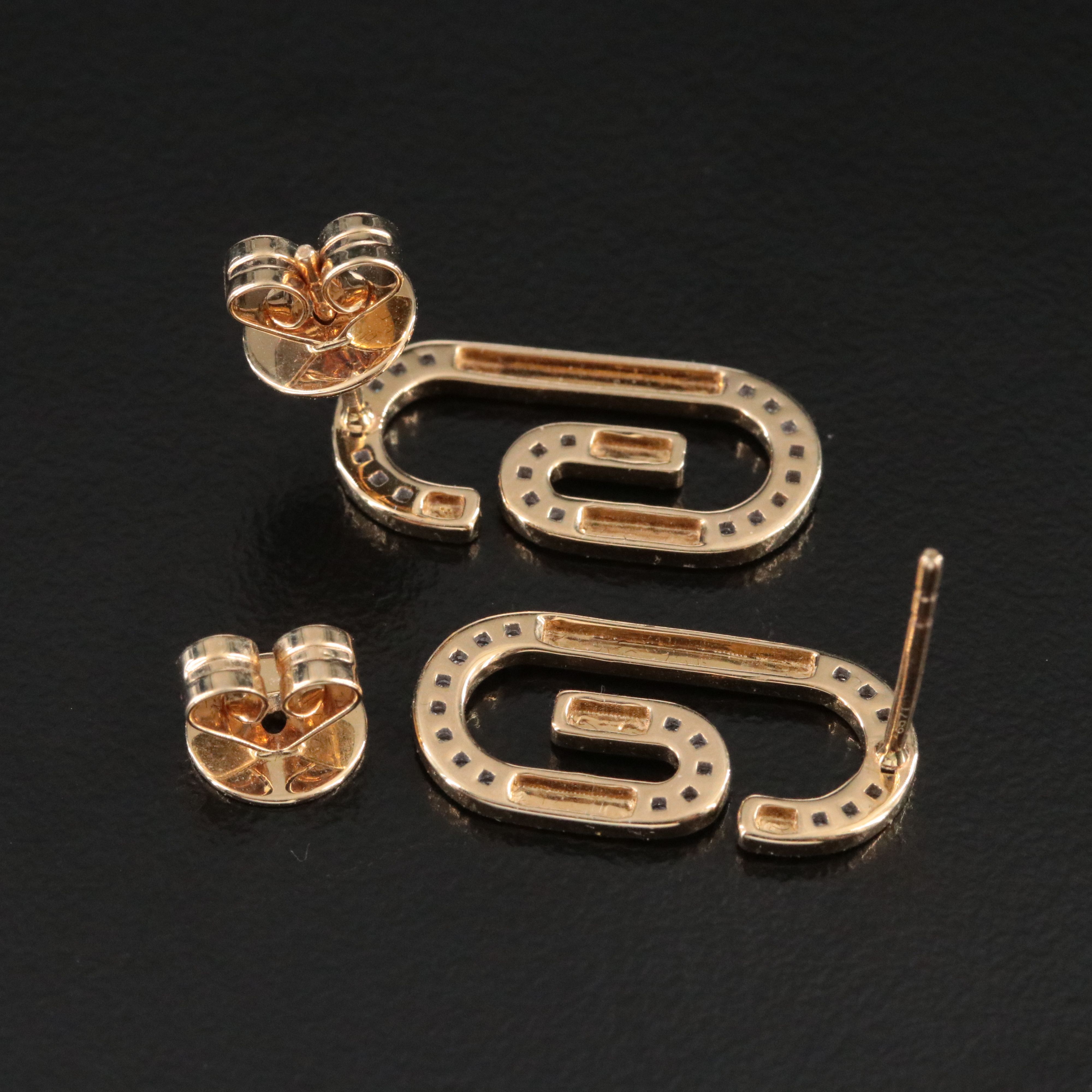 14K 0.27 CTW Lab Grown Diamond Drop Earrings