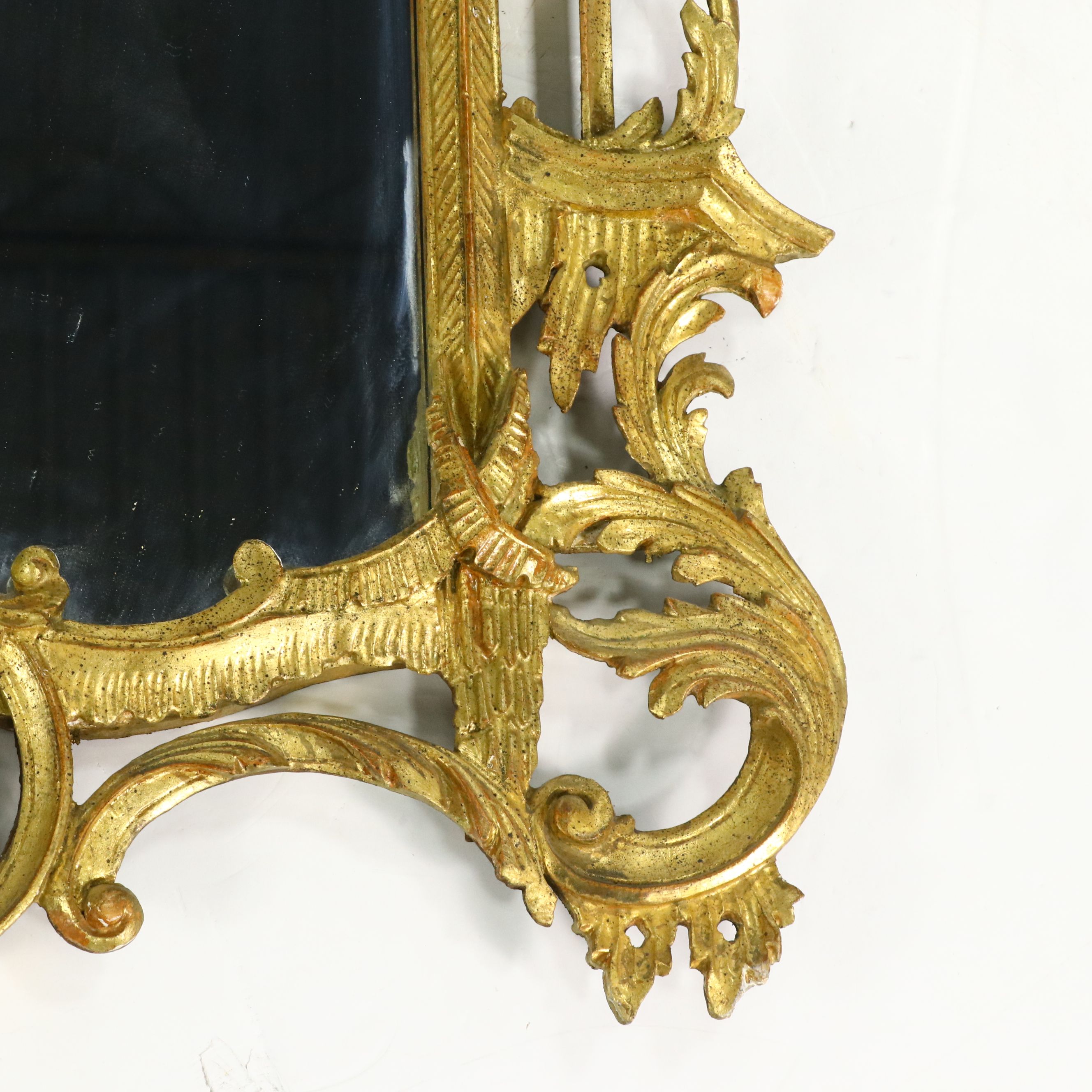 Chinese Chippendale Style Giltwood Pagoda Mirror