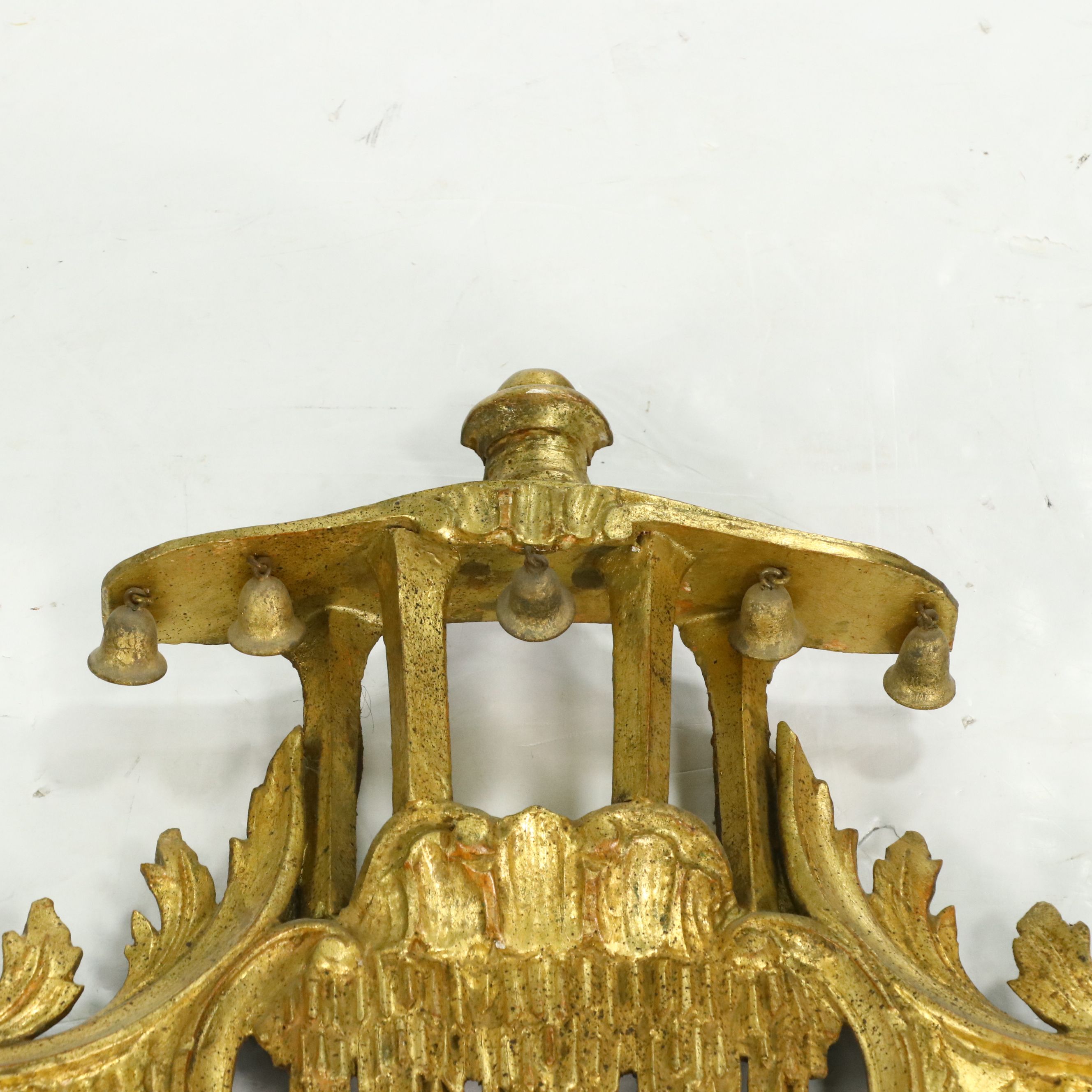 Chinese Chippendale Style Giltwood Pagoda Mirror