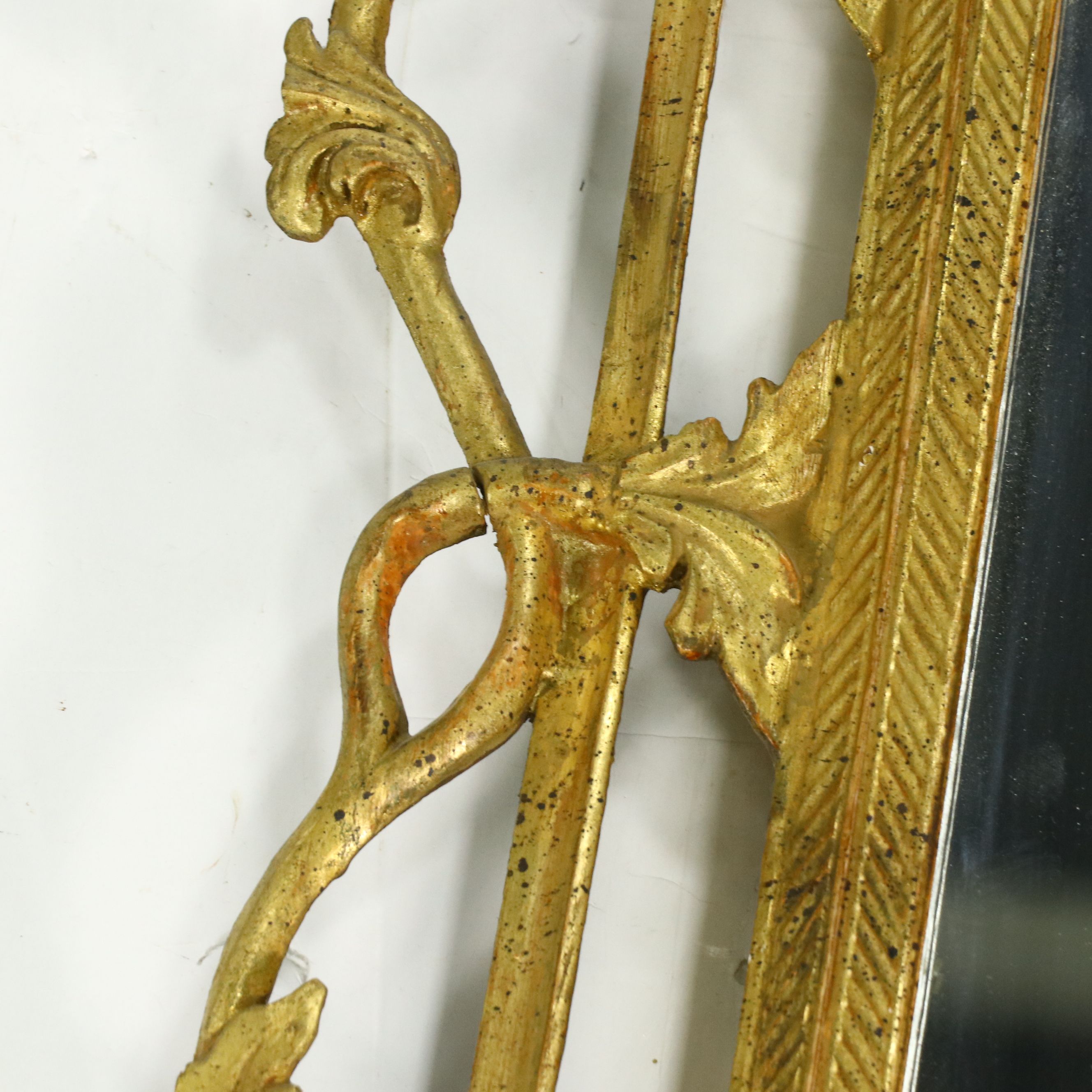 Chinese Chippendale Style Giltwood Pagoda Mirror
