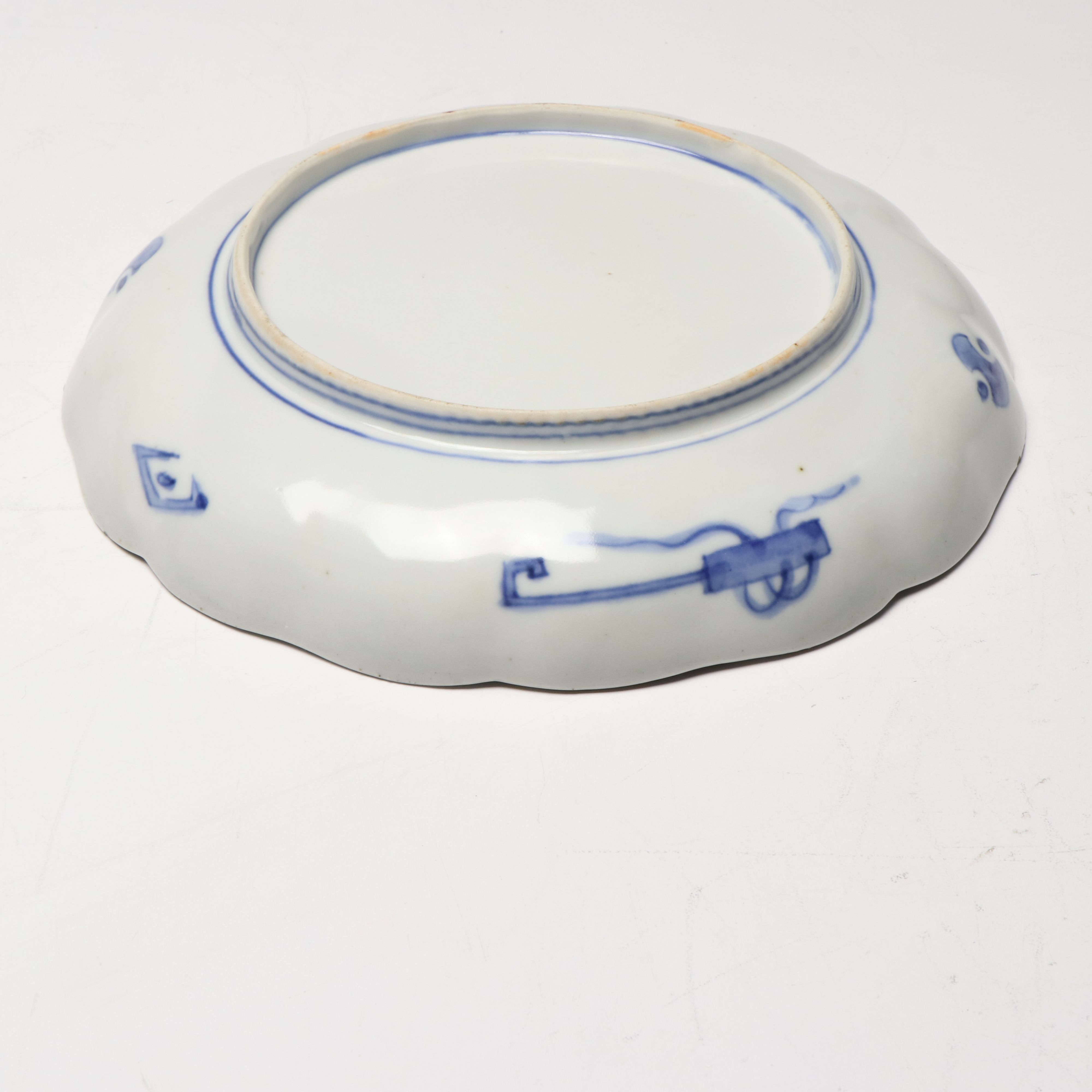 Japanese Vintage Crane Motif Imari Porcelain Plates