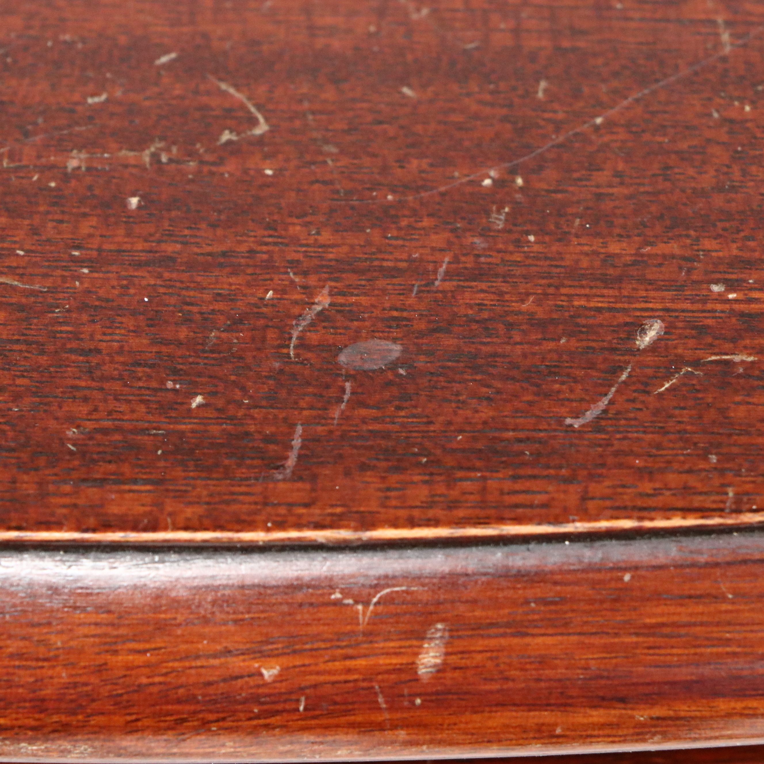 Hepplewhite Style Mahogany Bowfront Chest of Drawers, Mid-20th Century