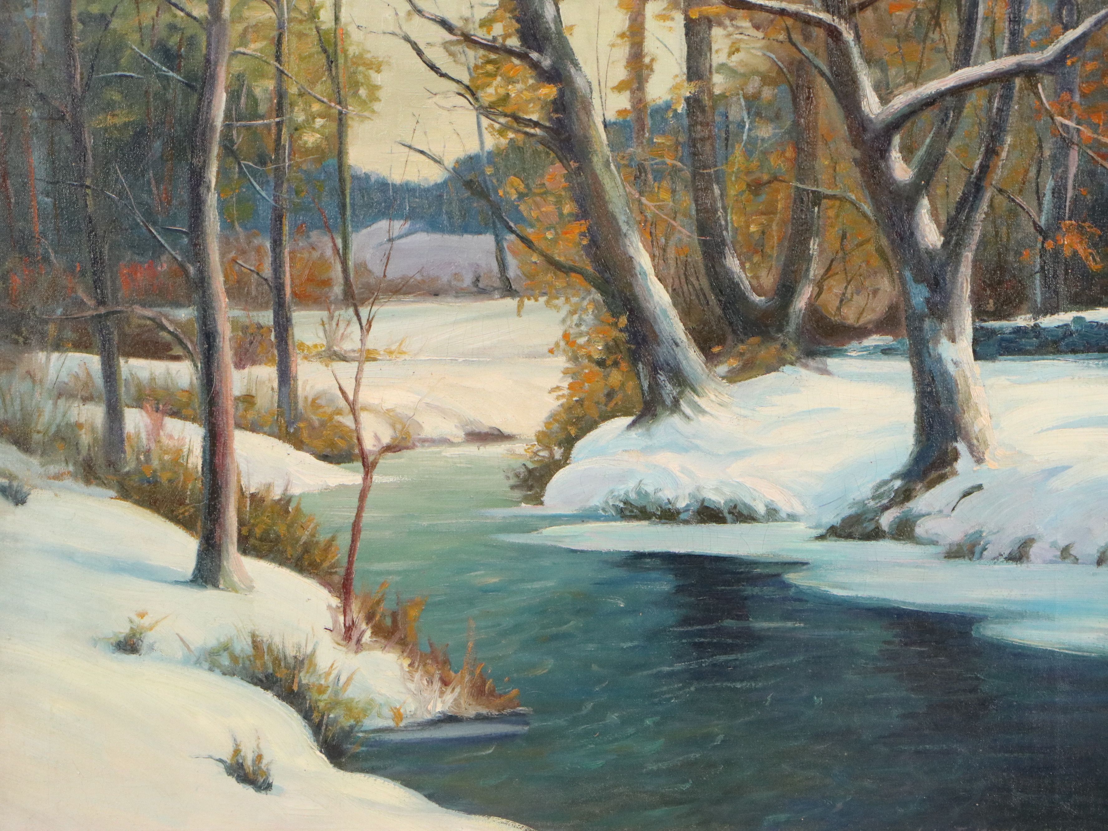 John F. Murphy Landscape Oil Painting "Winter"