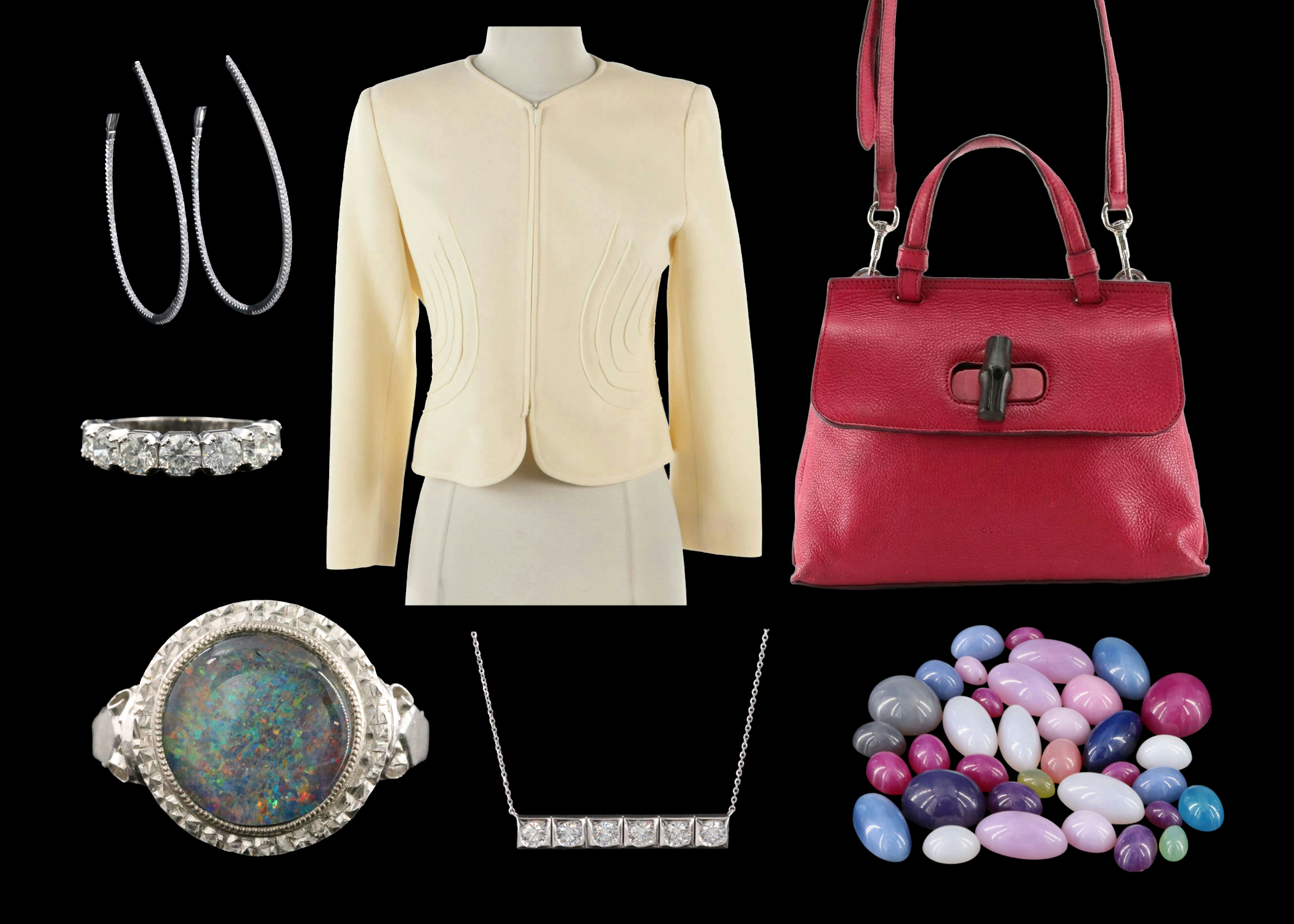 Designer Handbags, Apparel, Fine Jewelry & Loose Diamonds