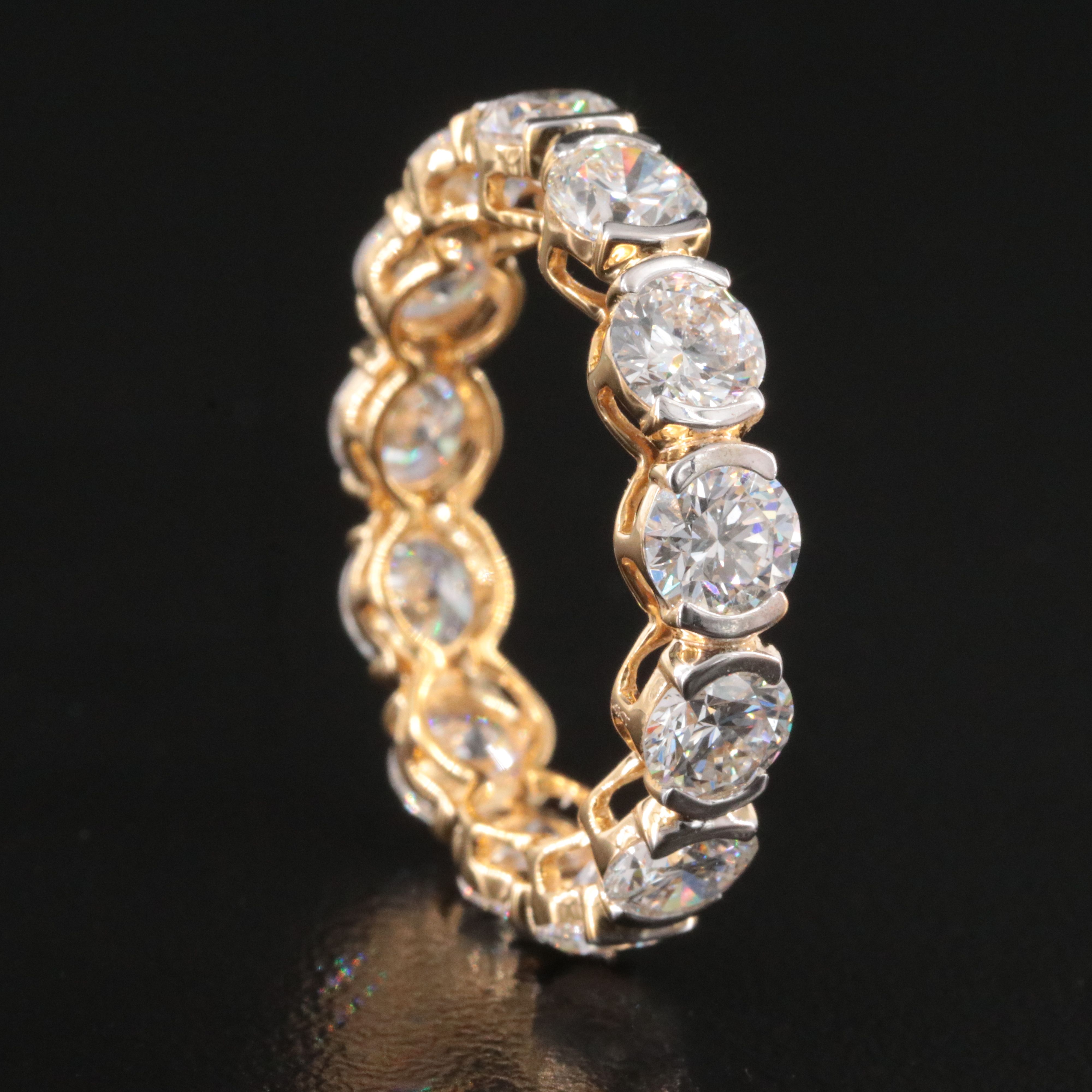 14K 4.47 CTW Lab Grown Diamond Eternity Band