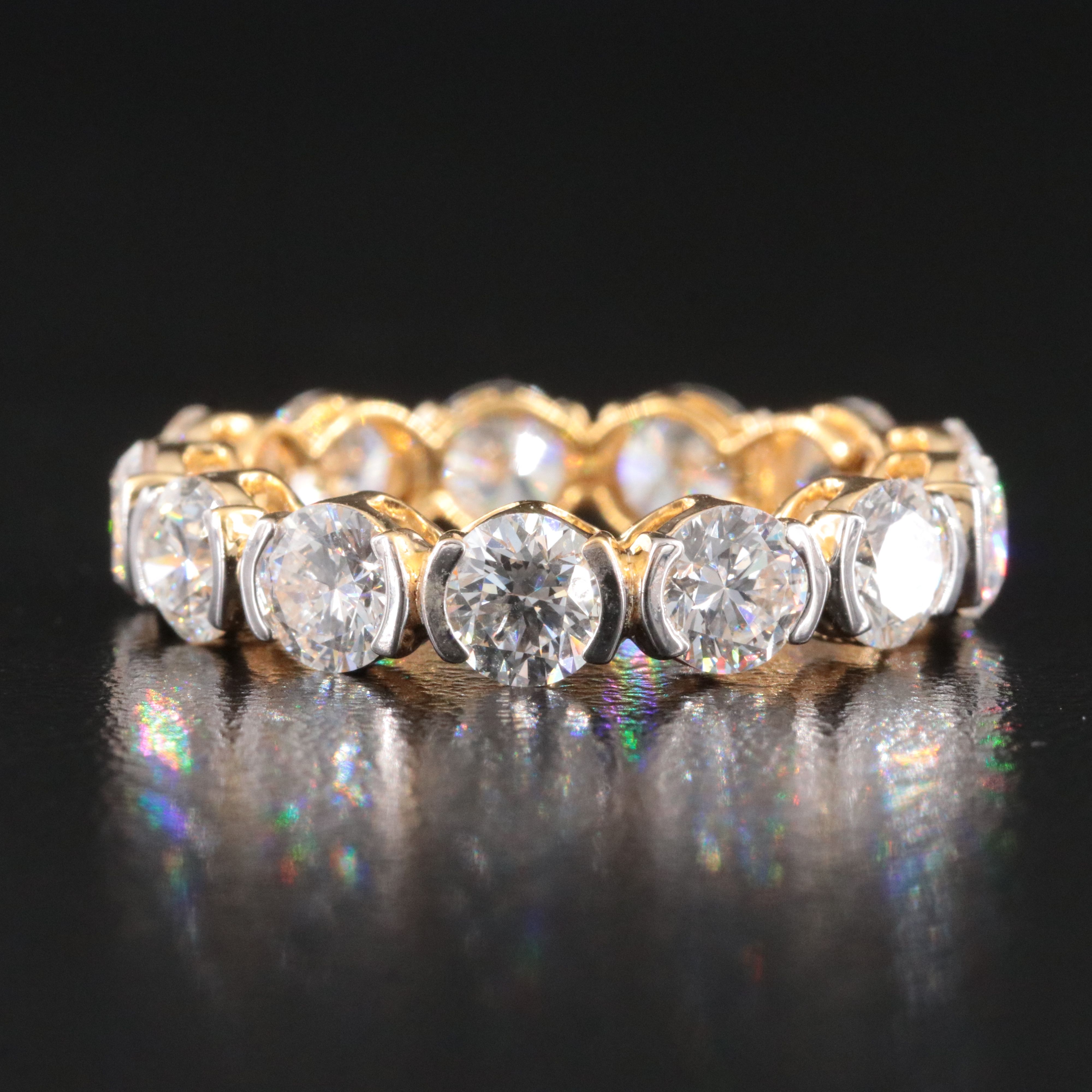 14K 4.47 CTW Lab Grown Diamond Eternity Band