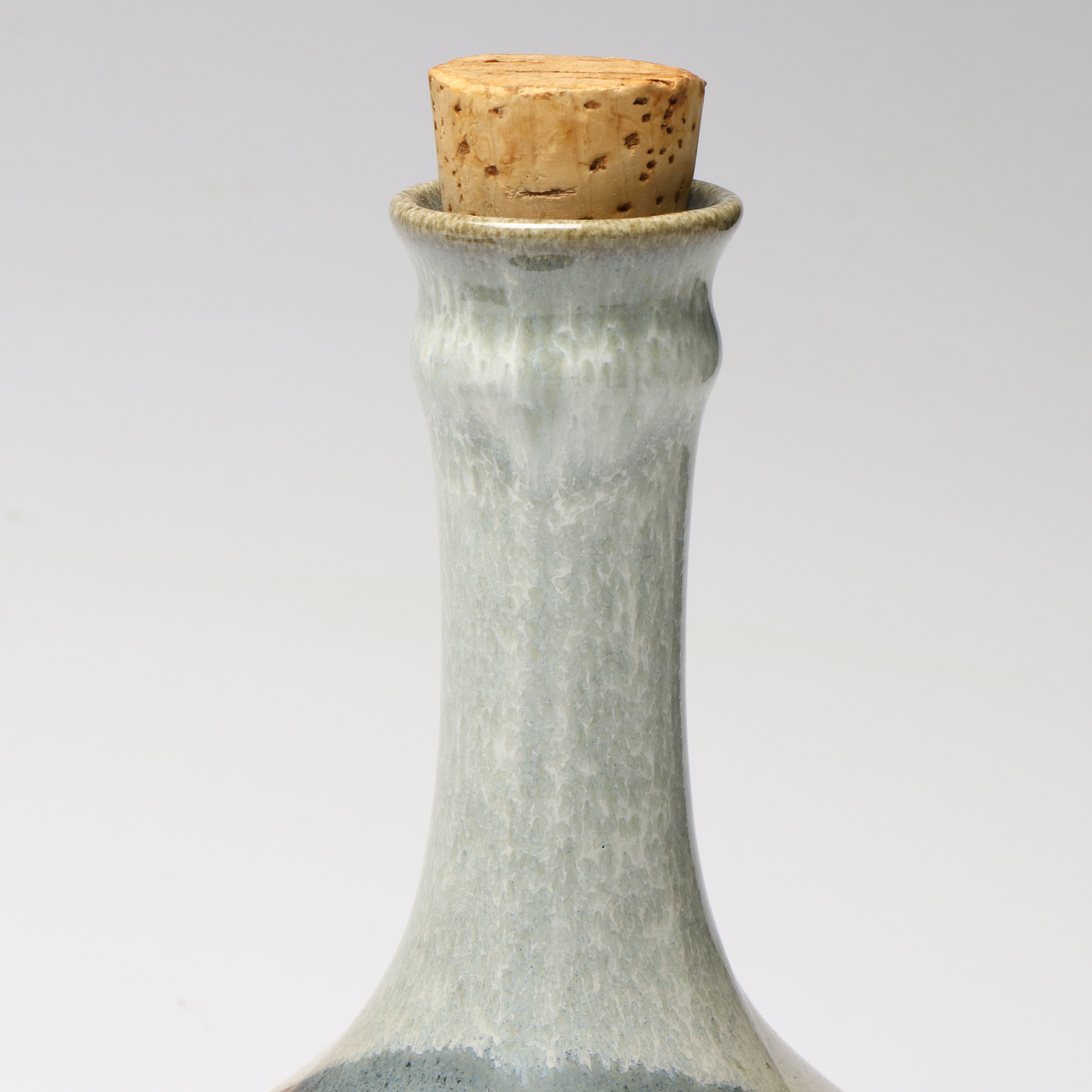 Mid Century Modern Pottery Craft Stoneware Decanter and Cups, 1970s