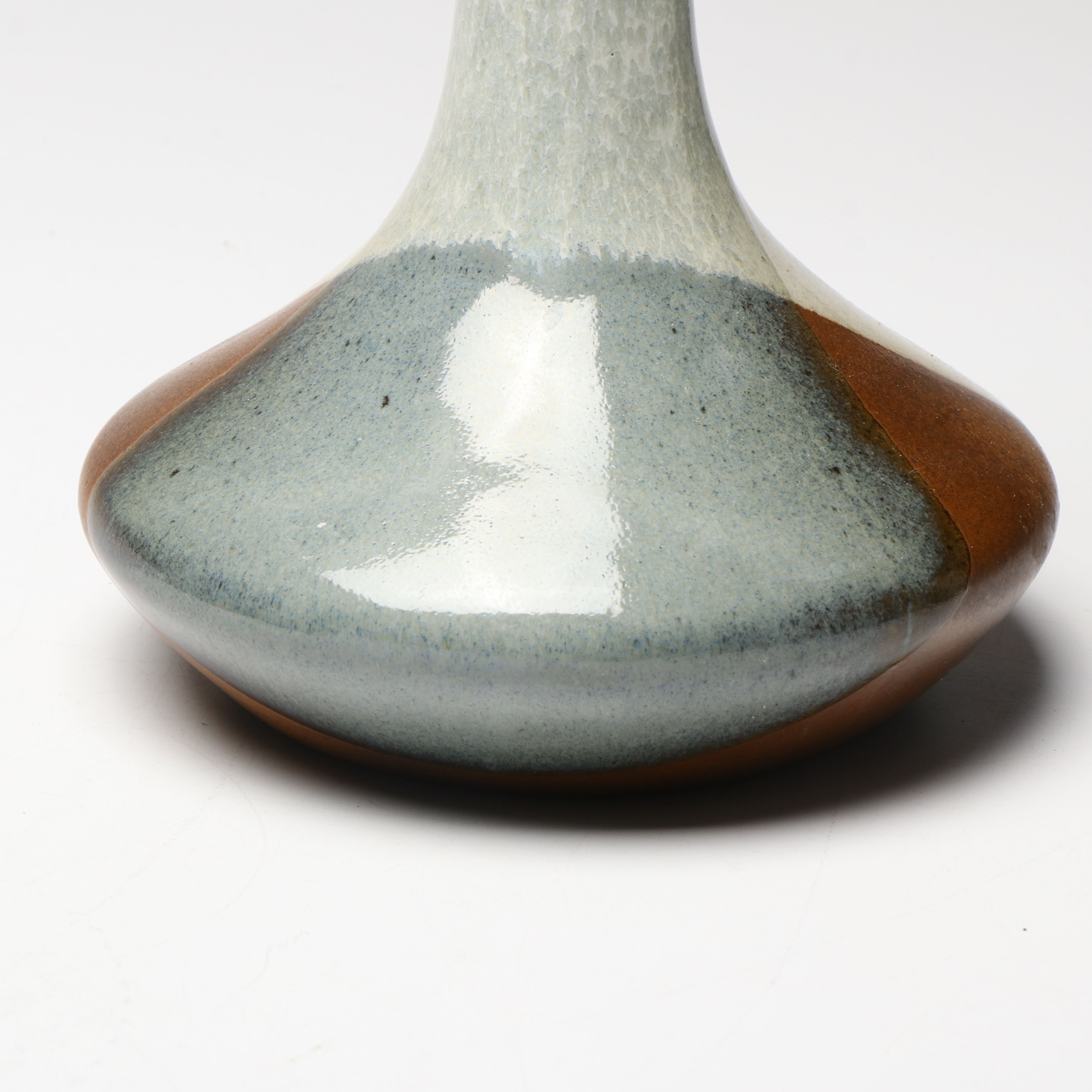 Mid Century Modern Pottery Craft Stoneware Decanter and Cups, 1970s