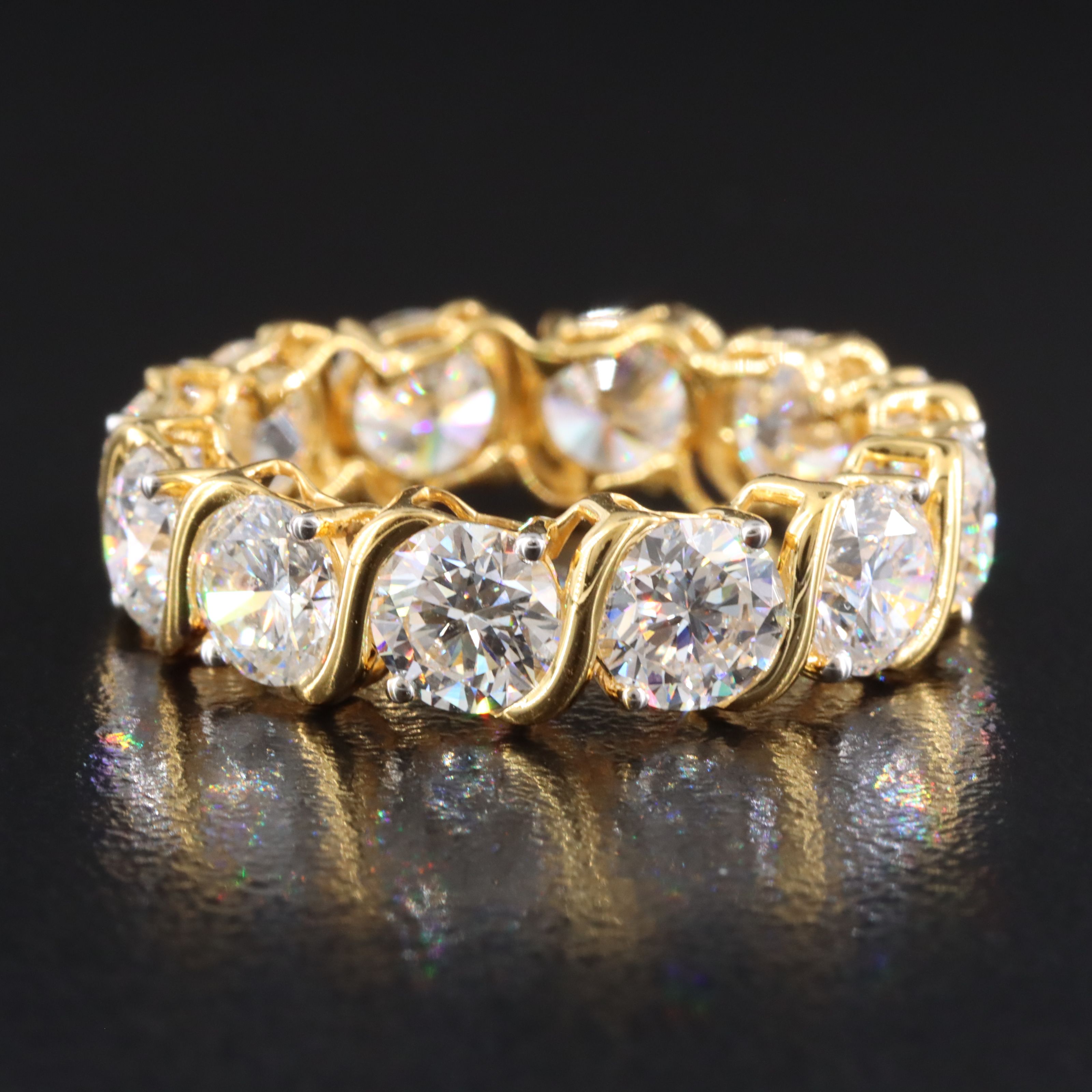 14K 6.40 CTW Lab Grown Diamond Eternity Band