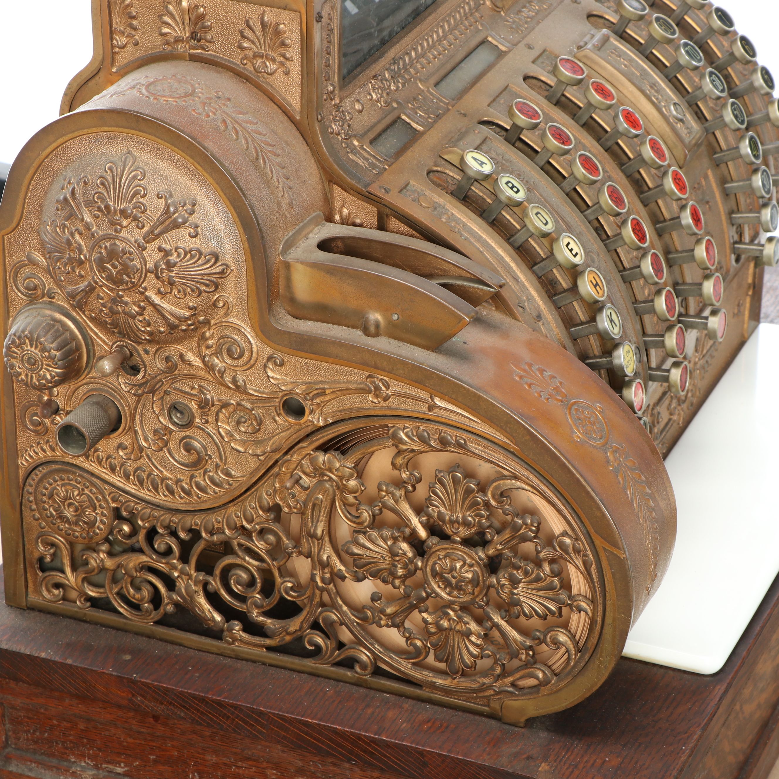 Ohio Made National Cash Register Model 452 Brass Register, Early 20th Century