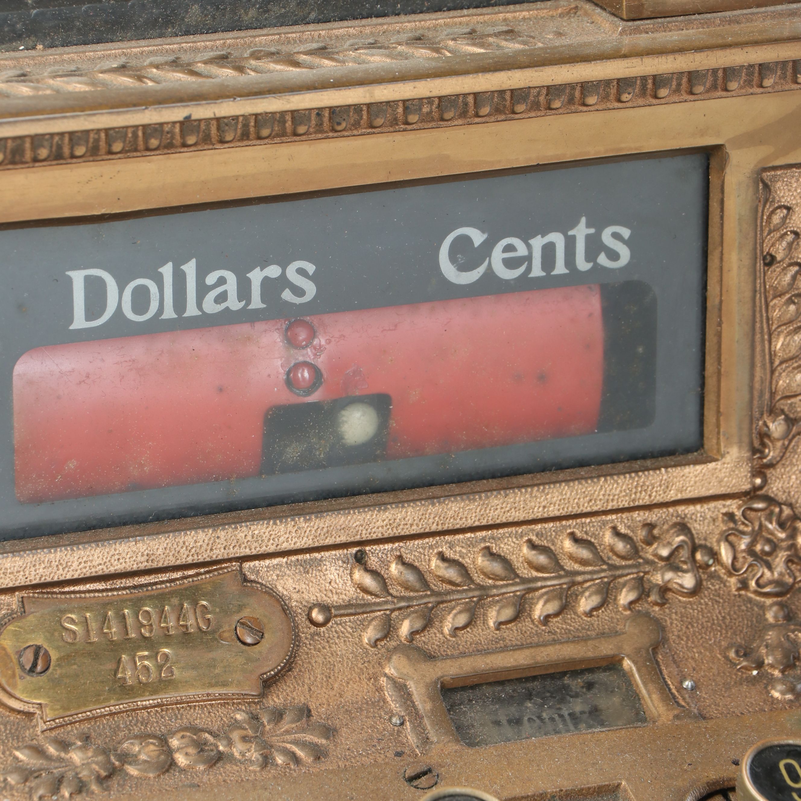Ohio Made National Cash Register Model 452 Brass Register, Early 20th Century