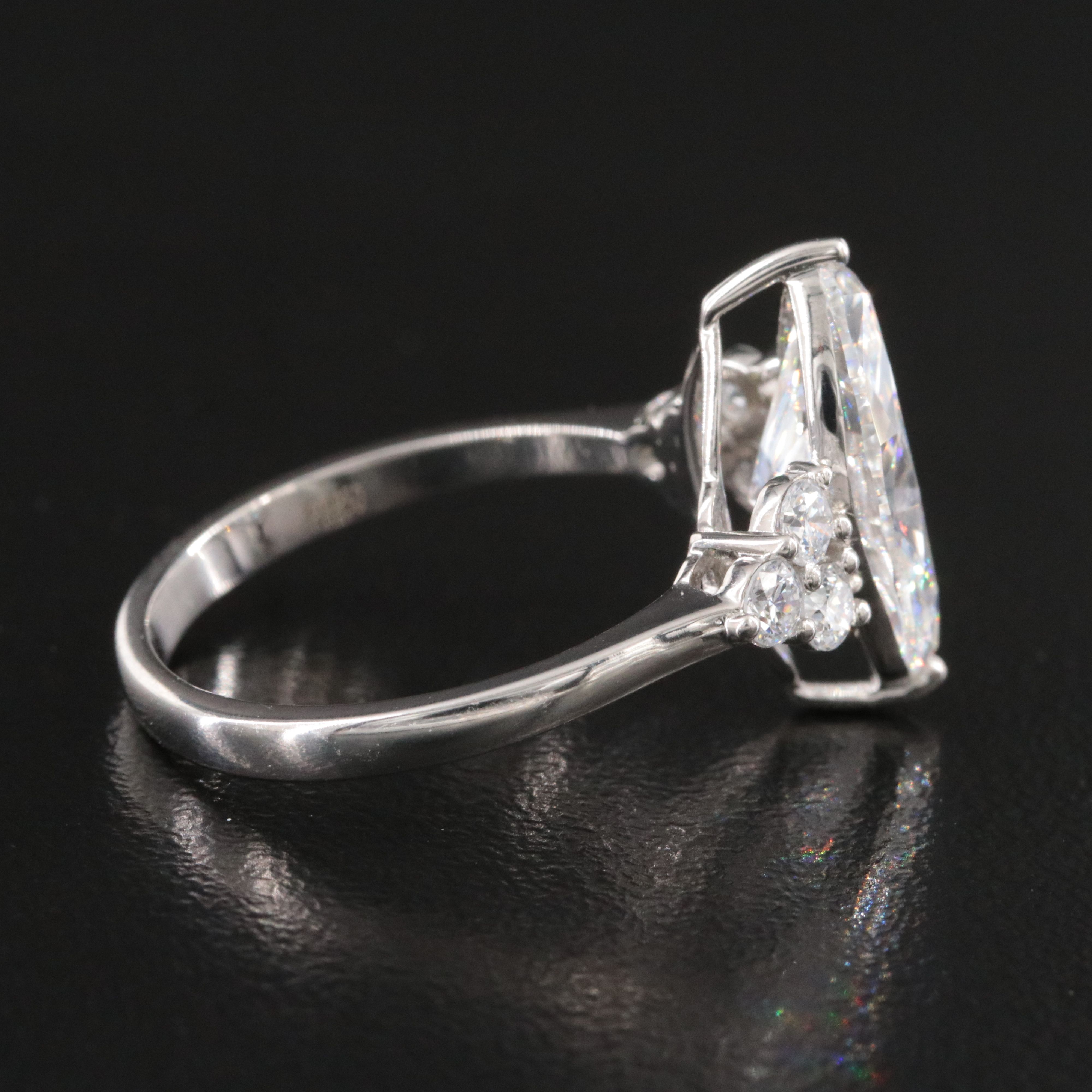 Platinum 3.36 CTW Lab Grown Diamond Ring with IGI Report