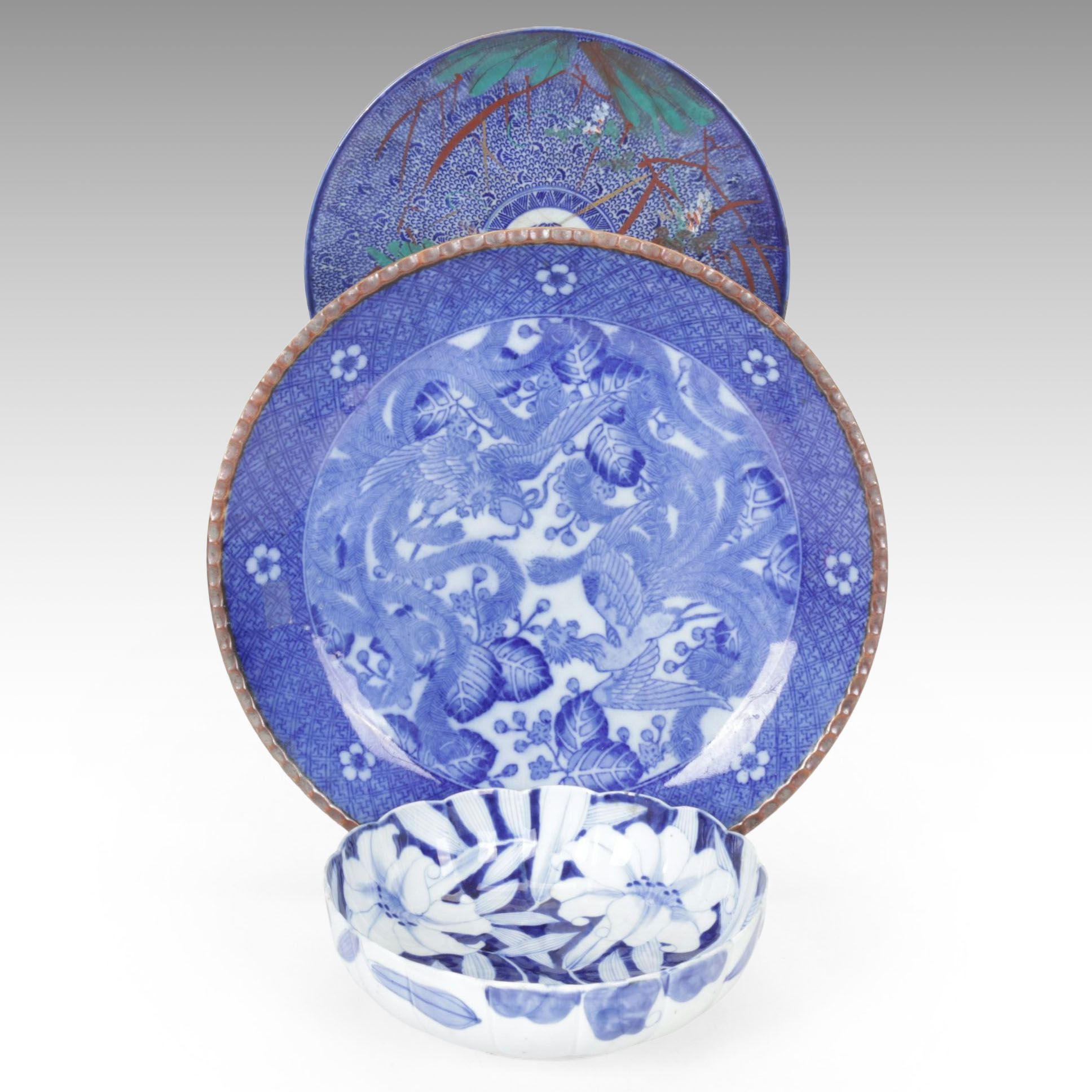 Japanese "Pie Crust" Style Edged Plate, Scalloped Bowl, and More