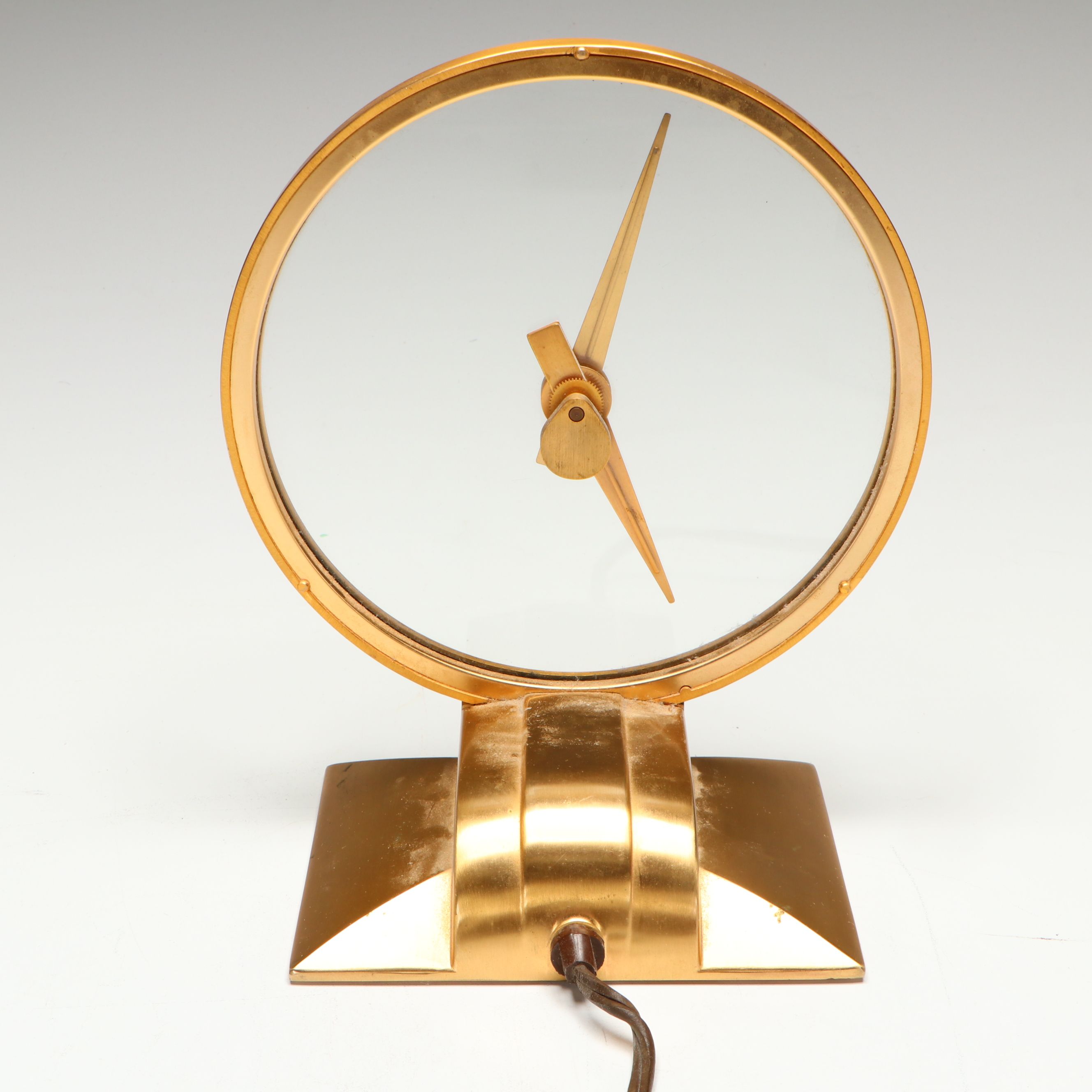 Jefferson Mid Century Modern "Golden Hour" Desk Clock