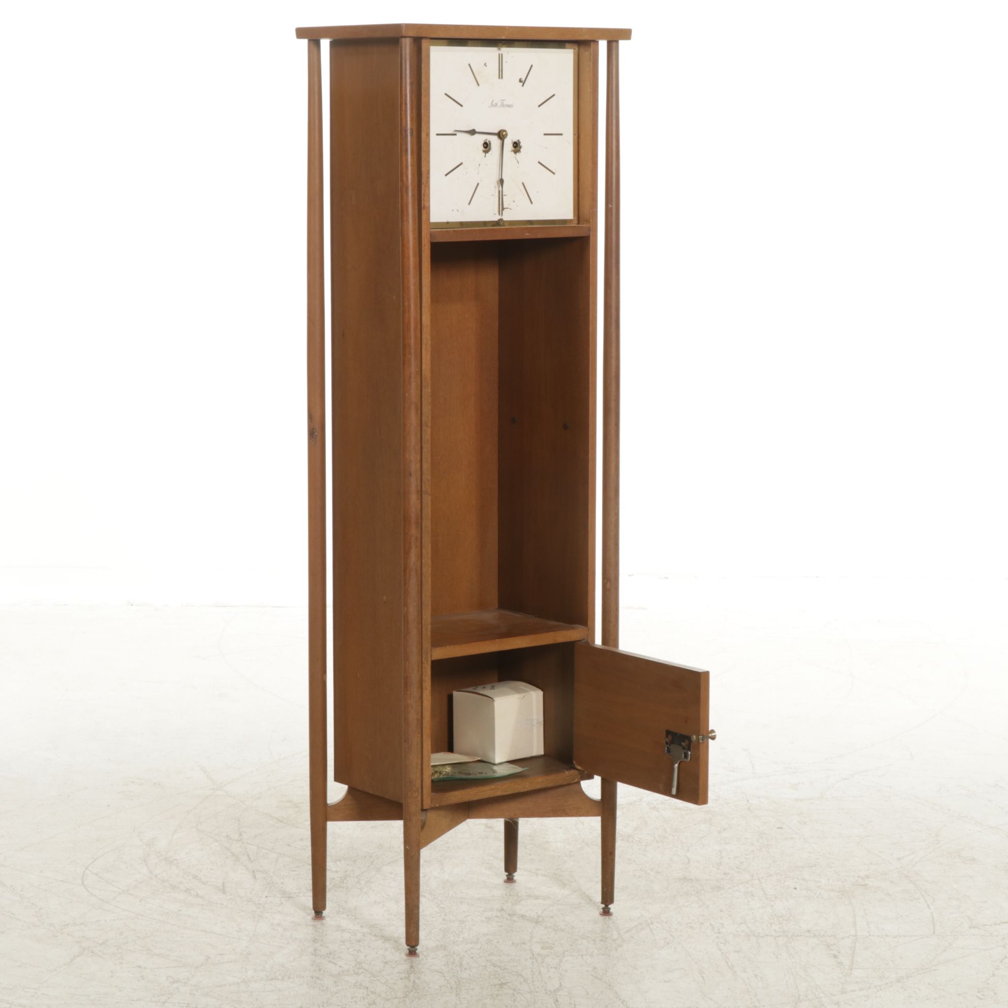 Seth Thomas Danish Modern Style Grandfather Clock